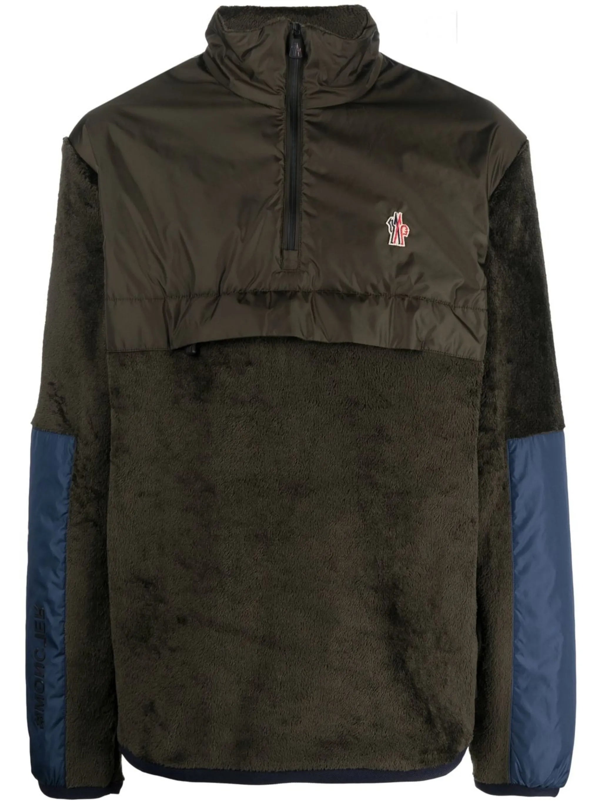 logo-patch zip-front jumper