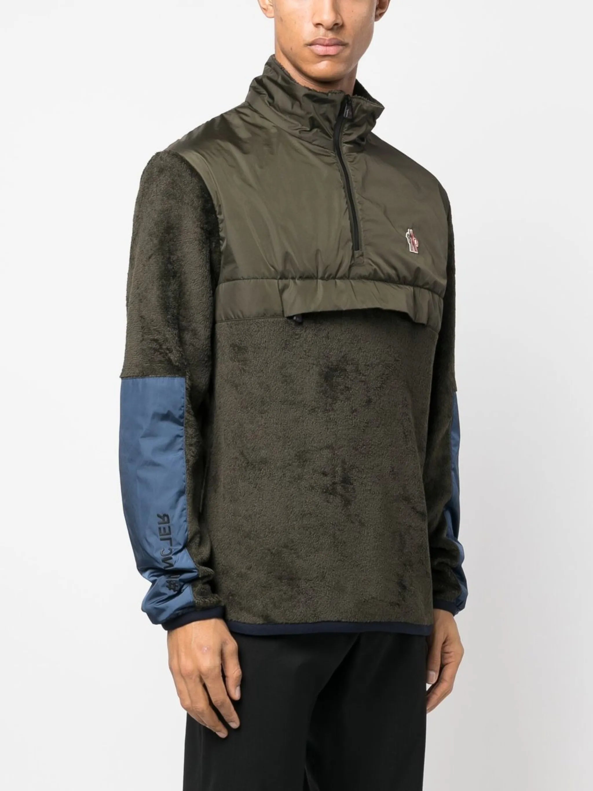 logo-patch zip-front jumper