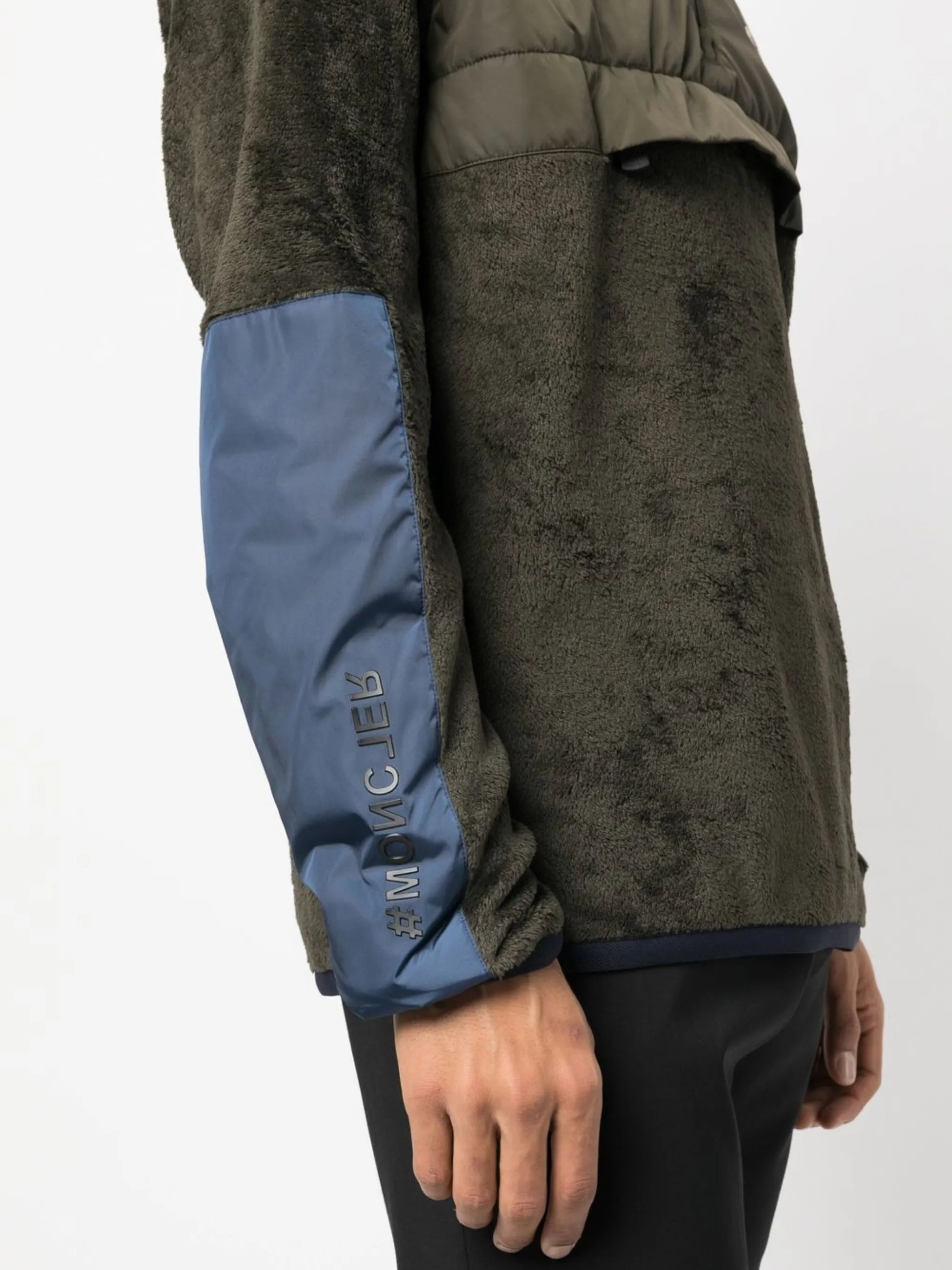 logo-patch zip-front jumper