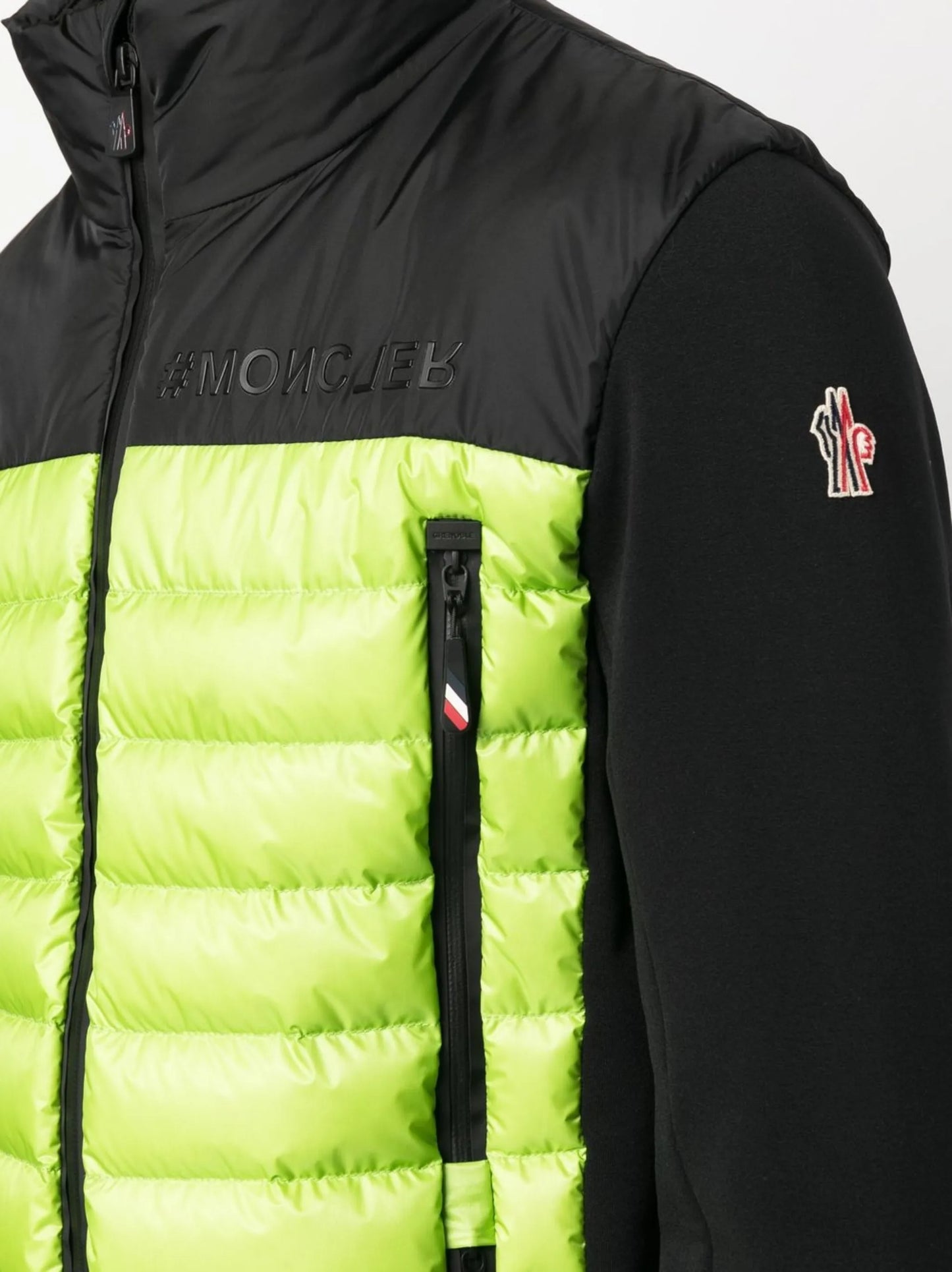 logo-patch funnel neck jacket