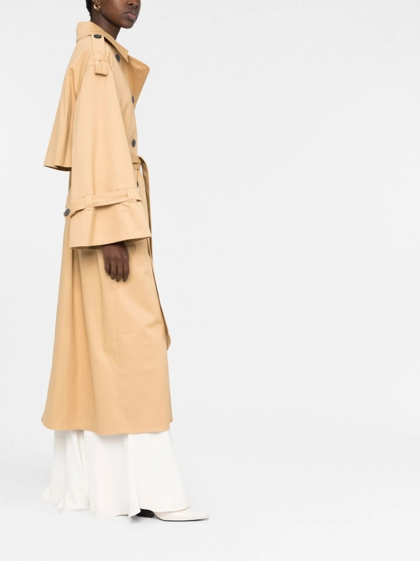 Alanis double-breasted belted trench coat