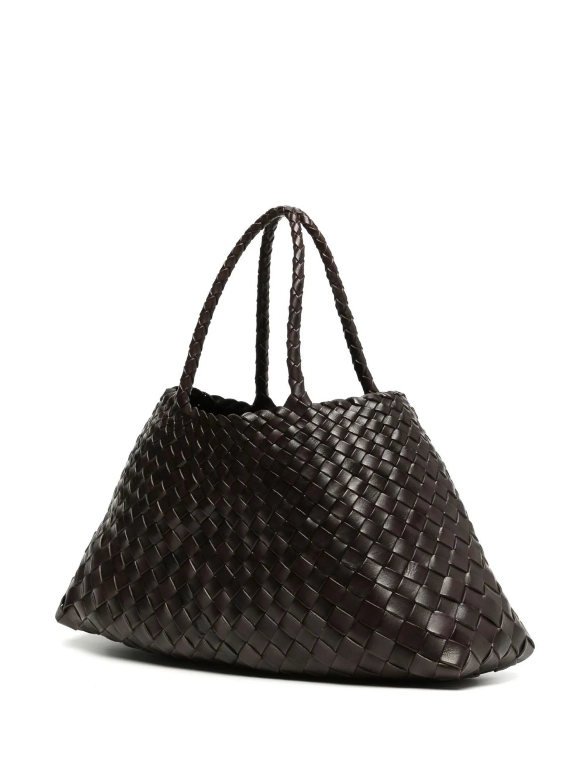 Santa interwoven leather bag
