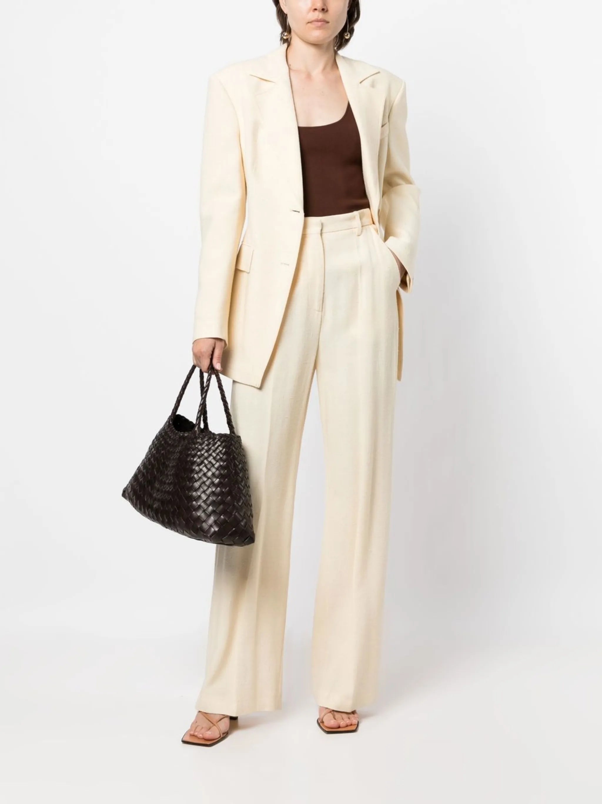 Santa interwoven leather bag