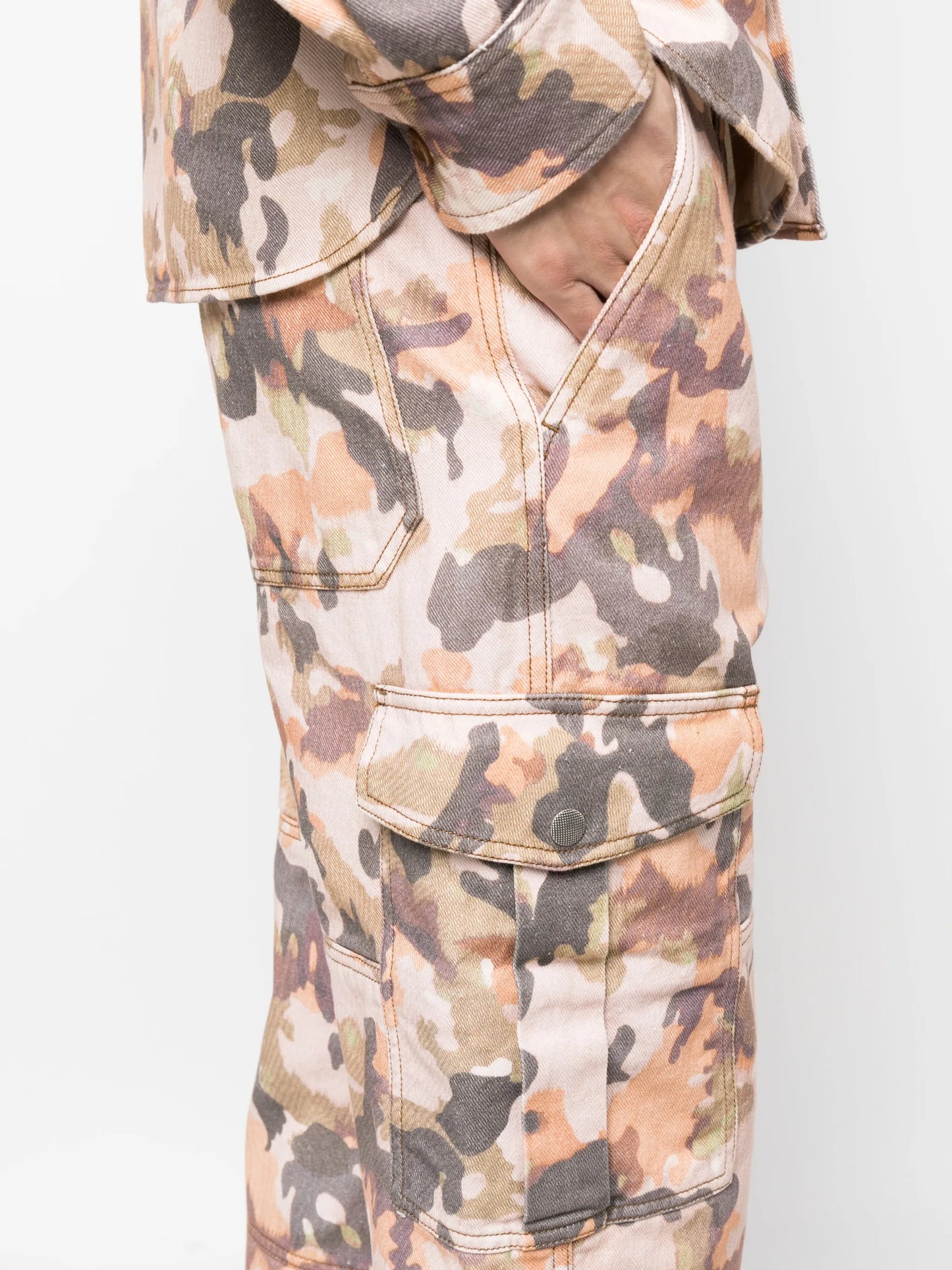 camouflage-print cargo pants