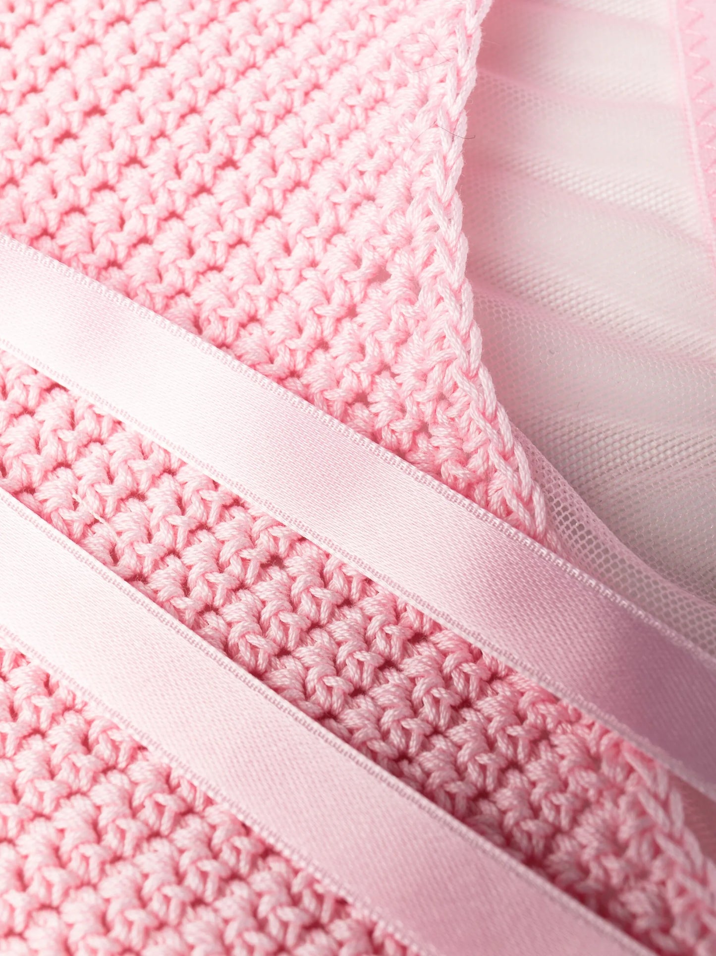crochet-detail panelled briefs