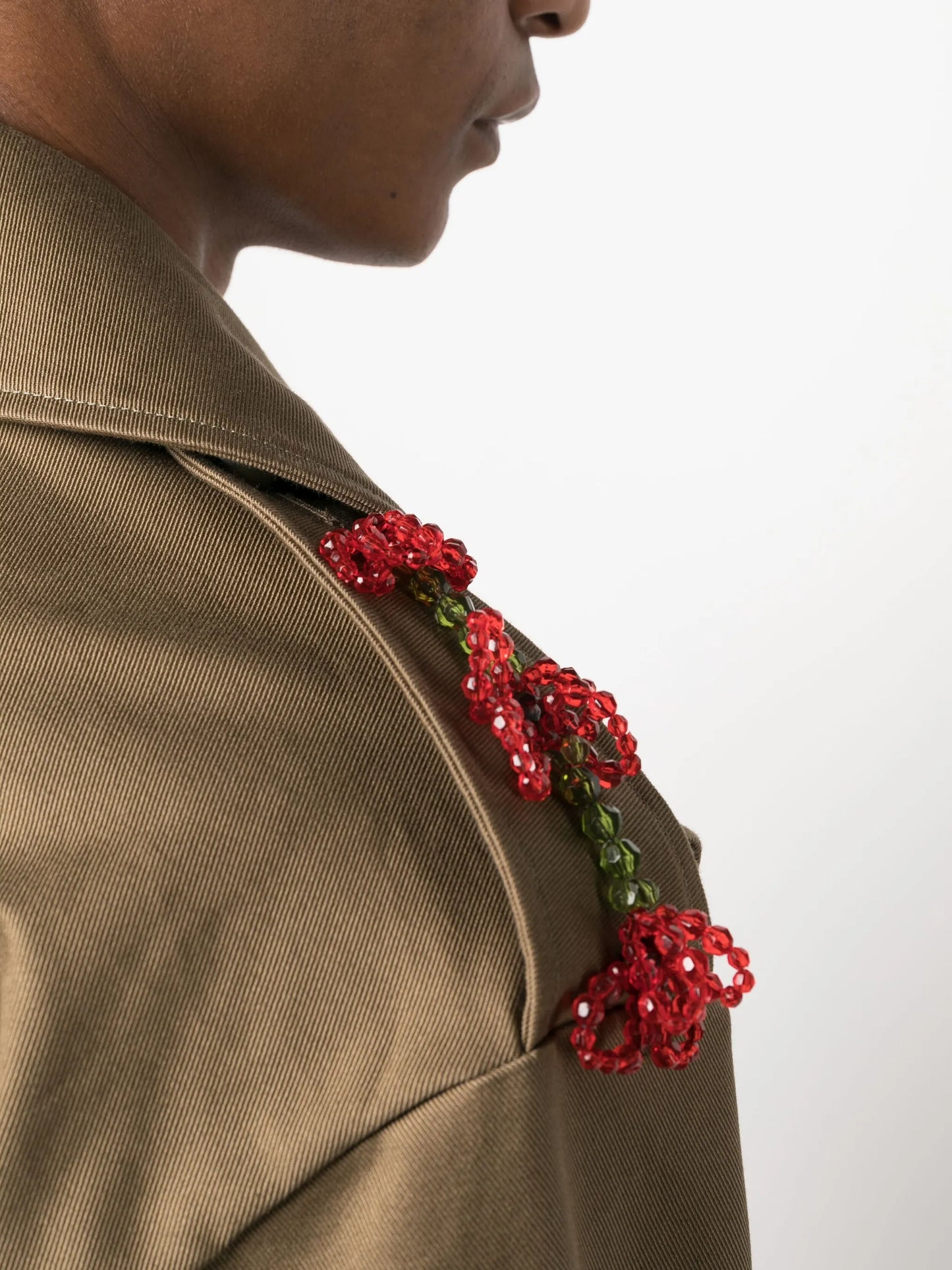 double buckle belted trench coat