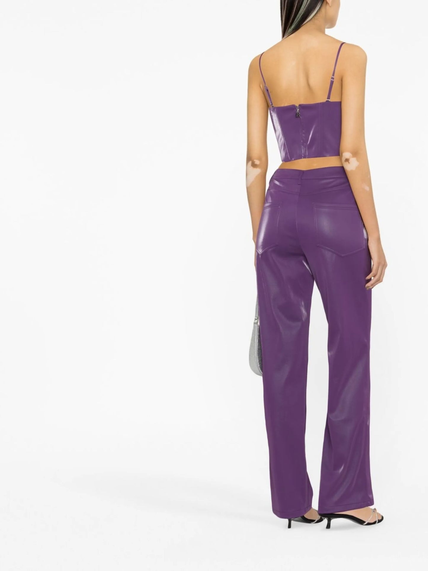 PU Strappy corset top