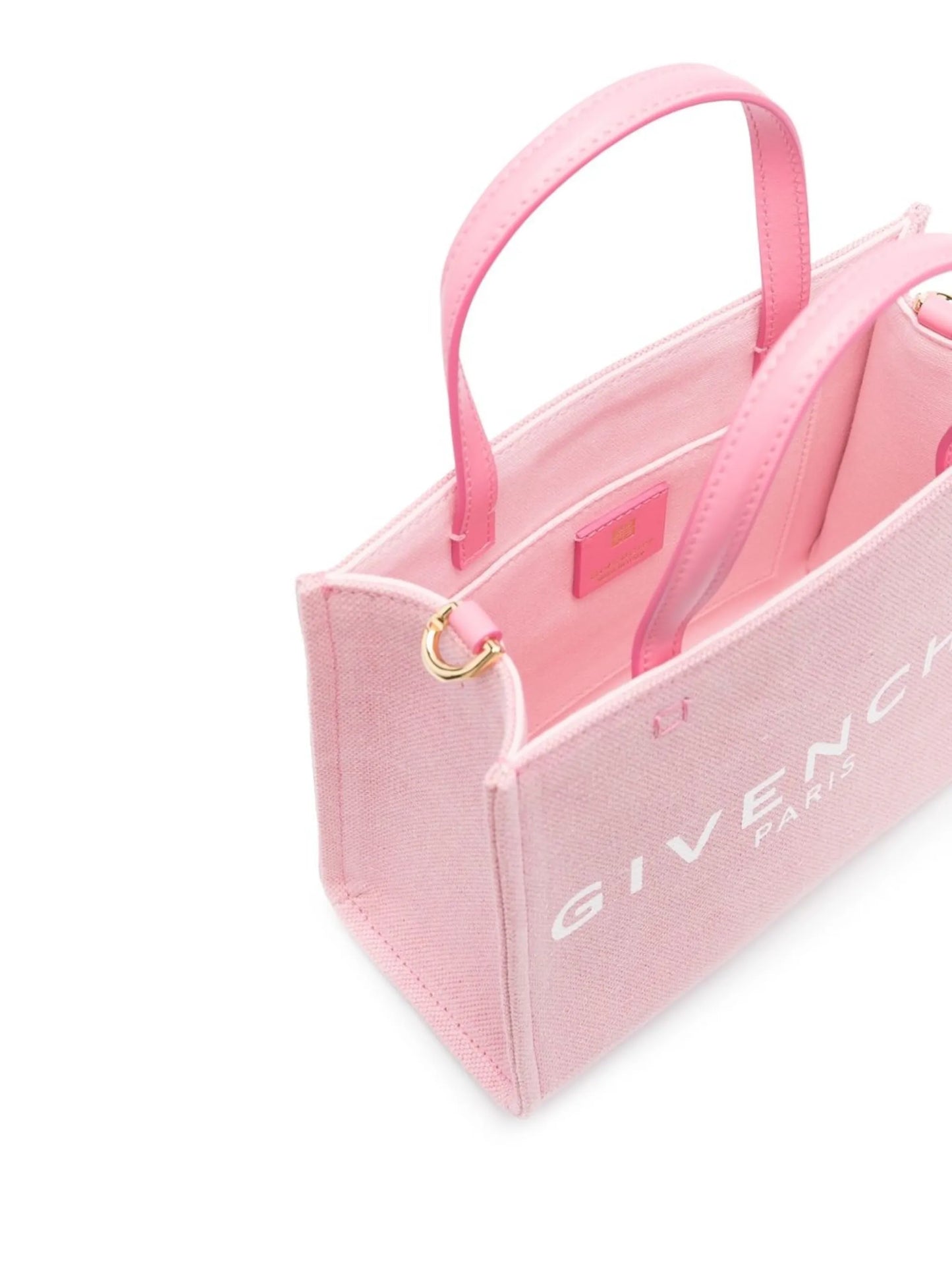 Pink Logo-Print Tote Bag