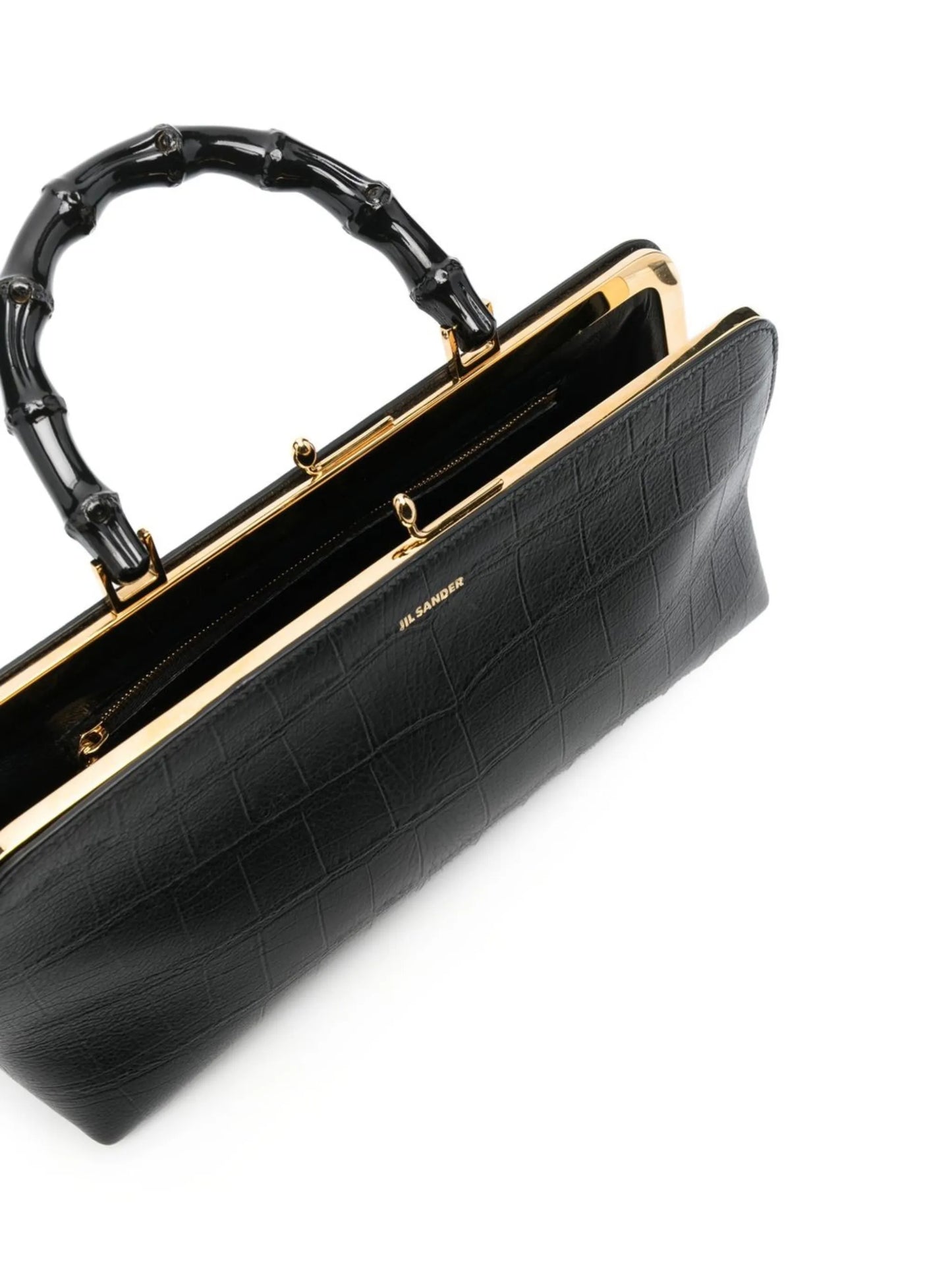 Goji bamboo-handle tote bag