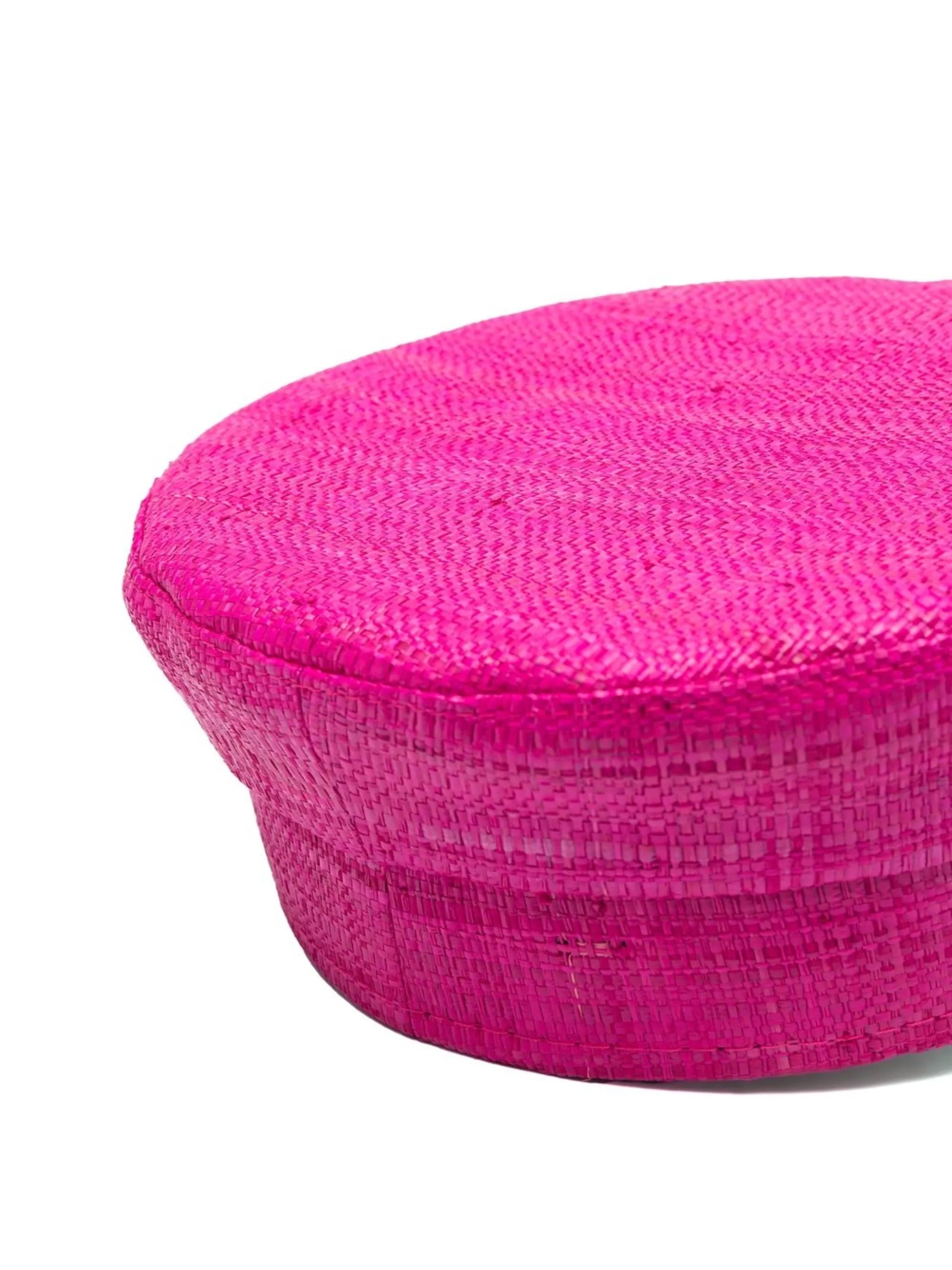 embroidered-logo baker boy hat