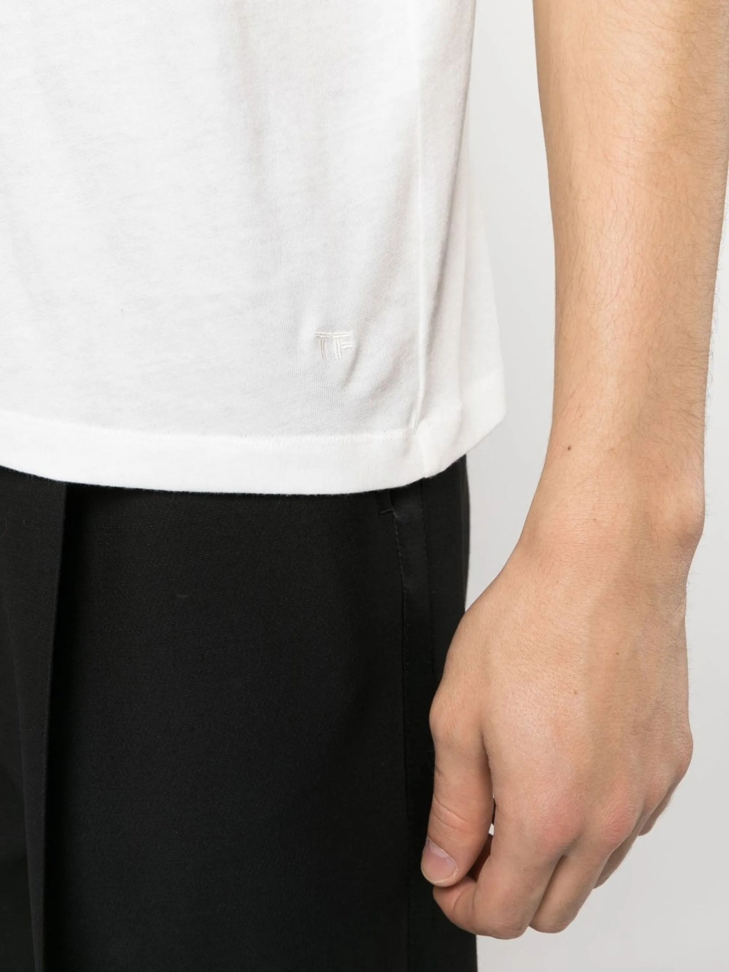 mélange-effect short-sleeve T-shirt