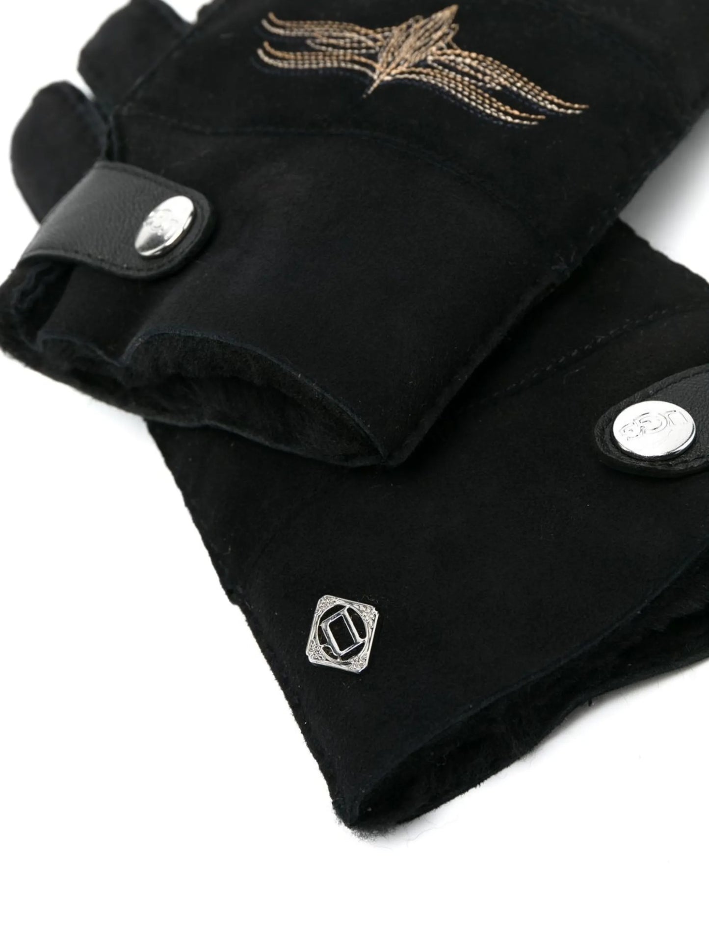 X COTD embroidered-motif gloves