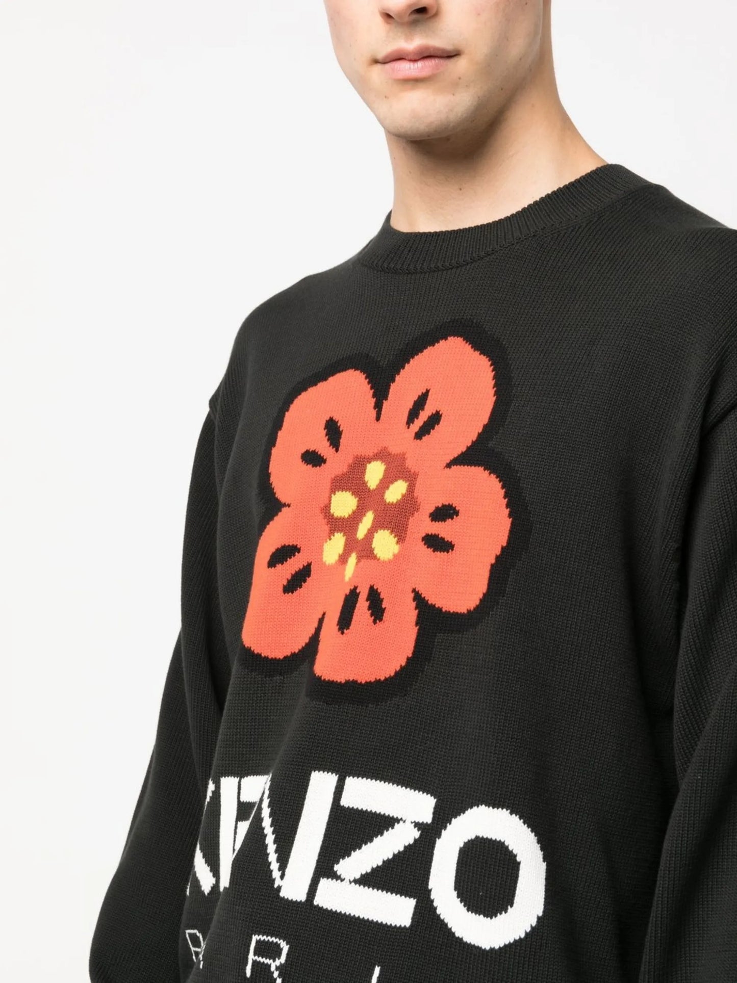 Boke Flower intarsia-knit jumper