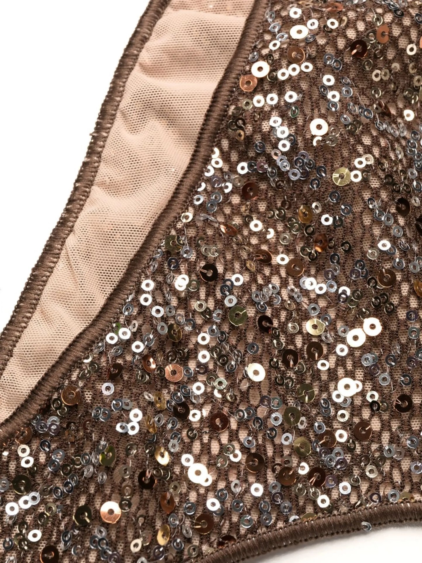 sequin-embellished bikini