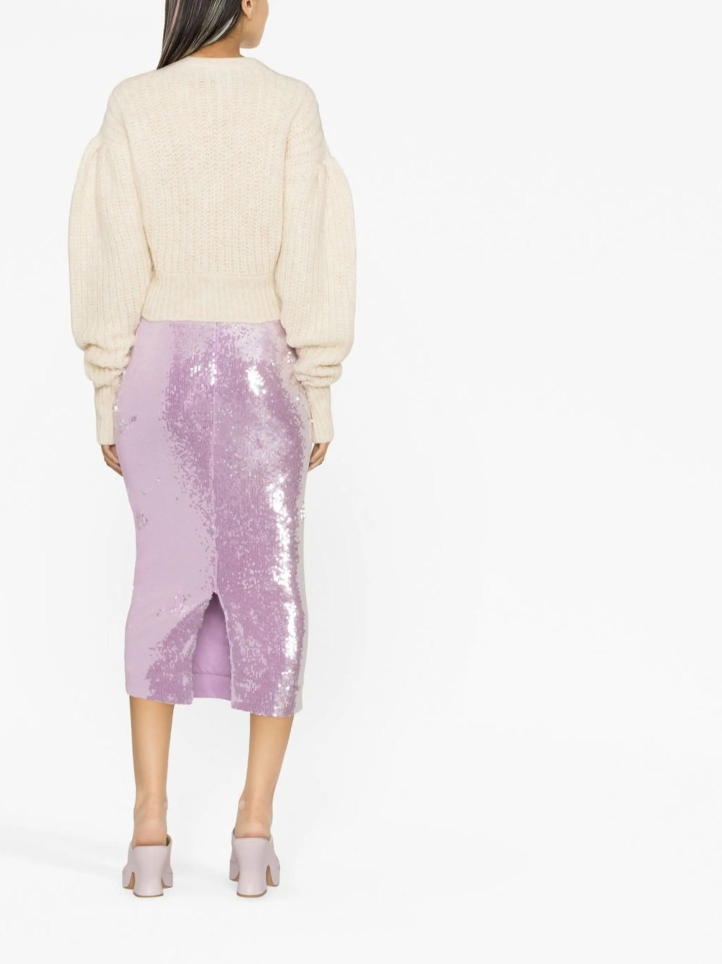intarsia-logo cropped jumper