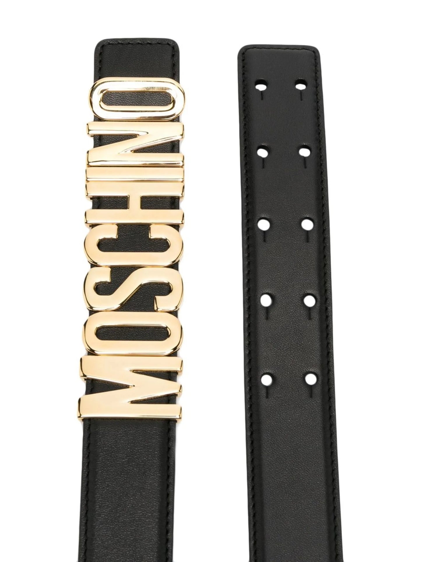 logo-lettering buckle belt