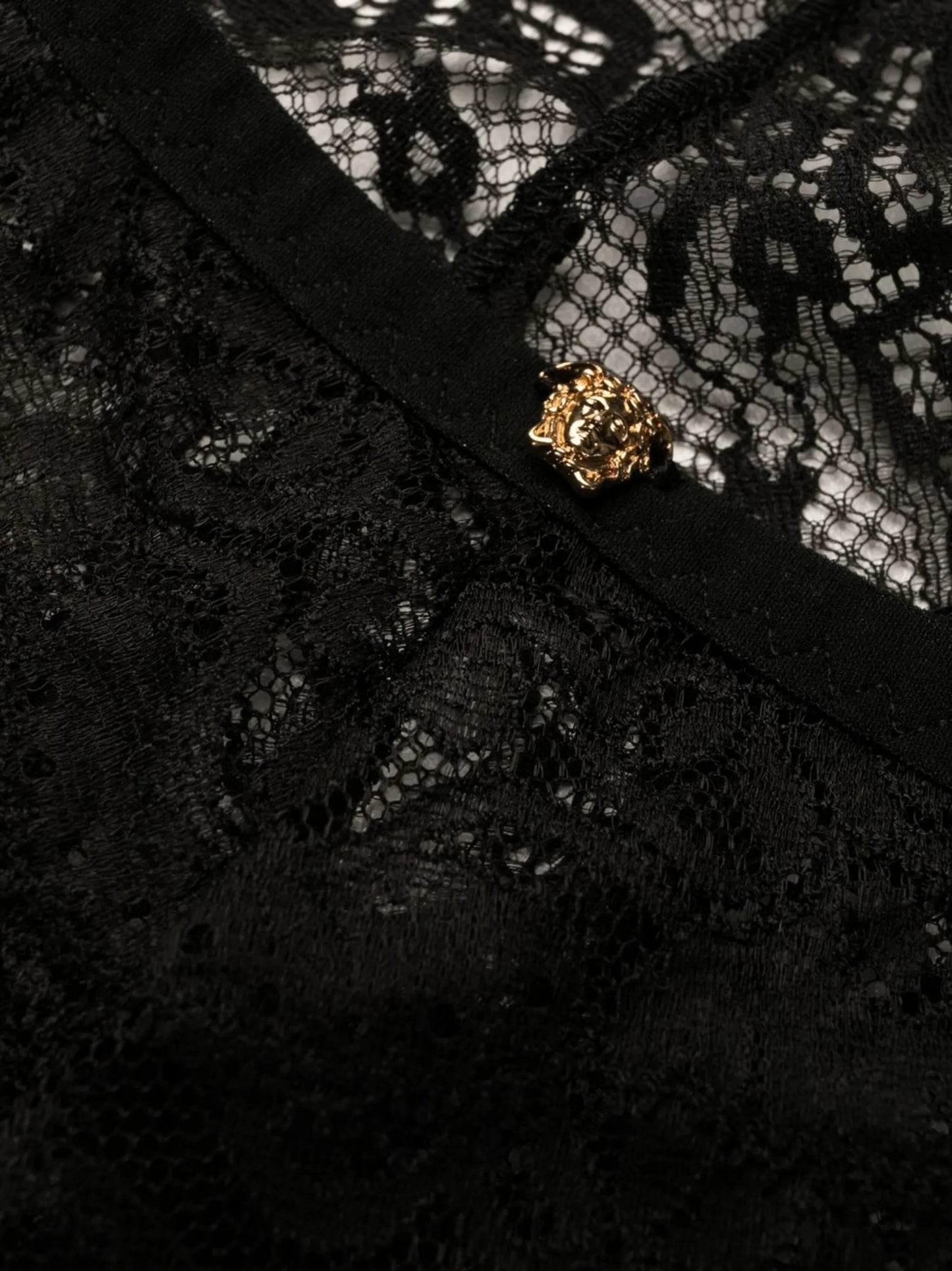 lace-detail high-waisted briefs