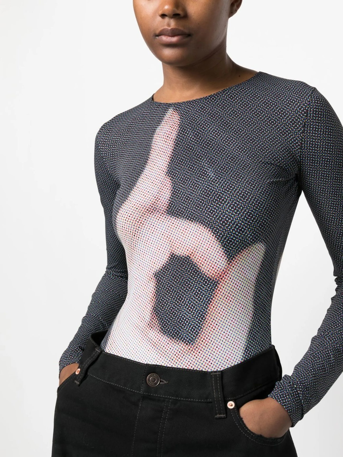 6 hand-print bodysuit