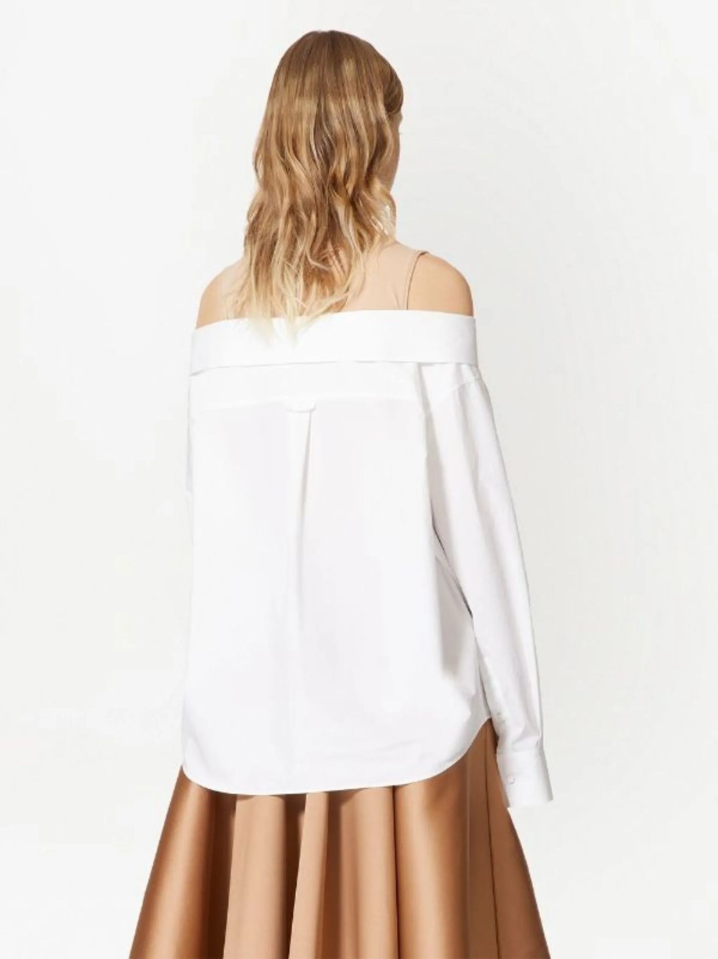 off-shoulder shirt