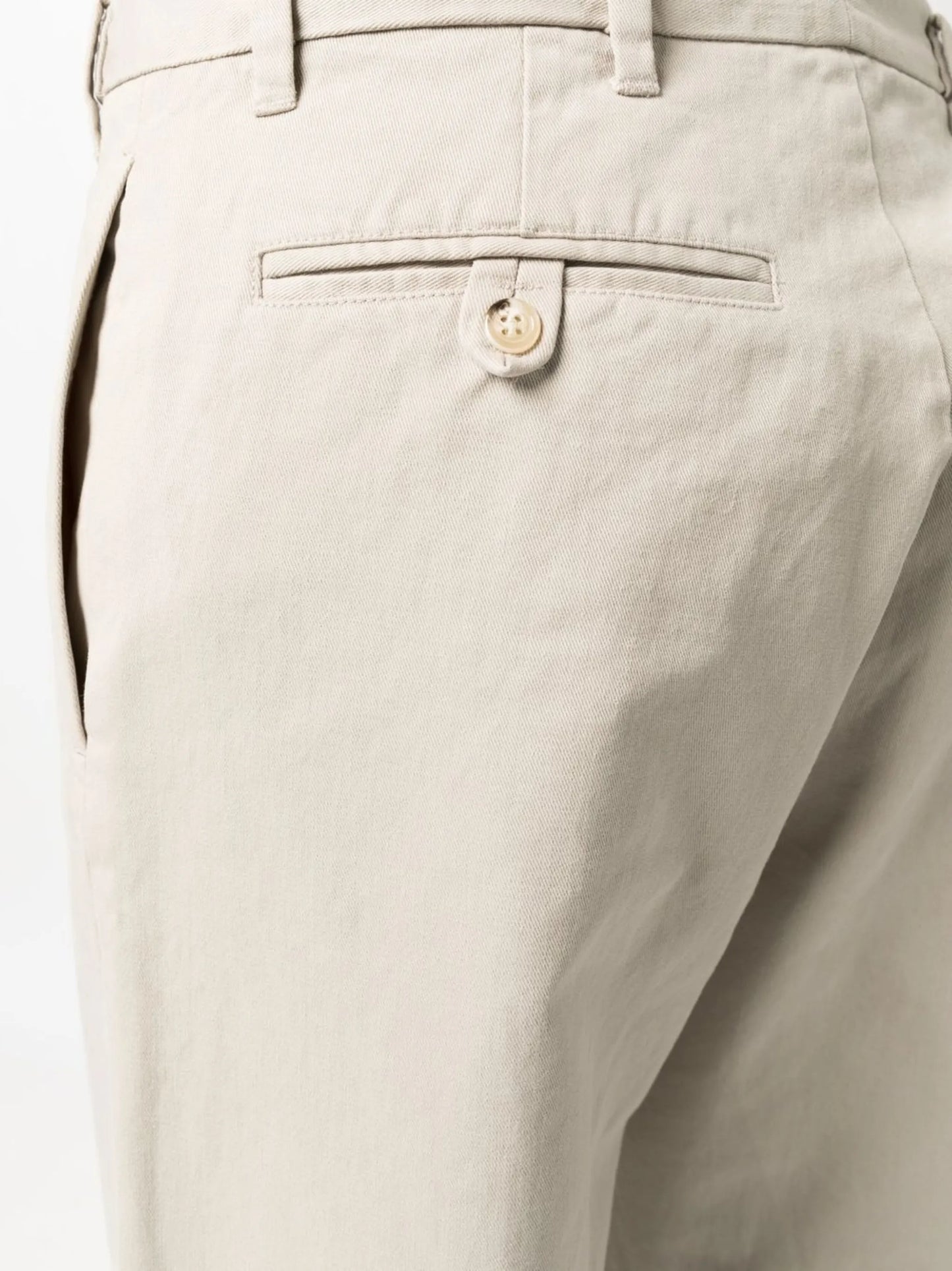 turn-up cuff straight leg trousers