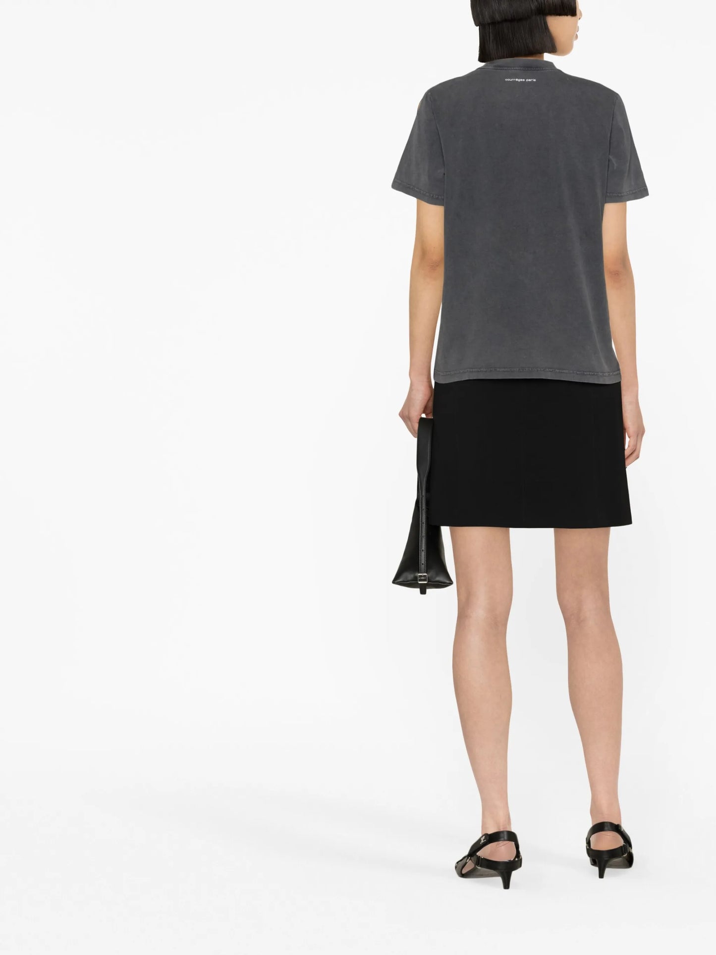 logo-print stonewashed T-shirt