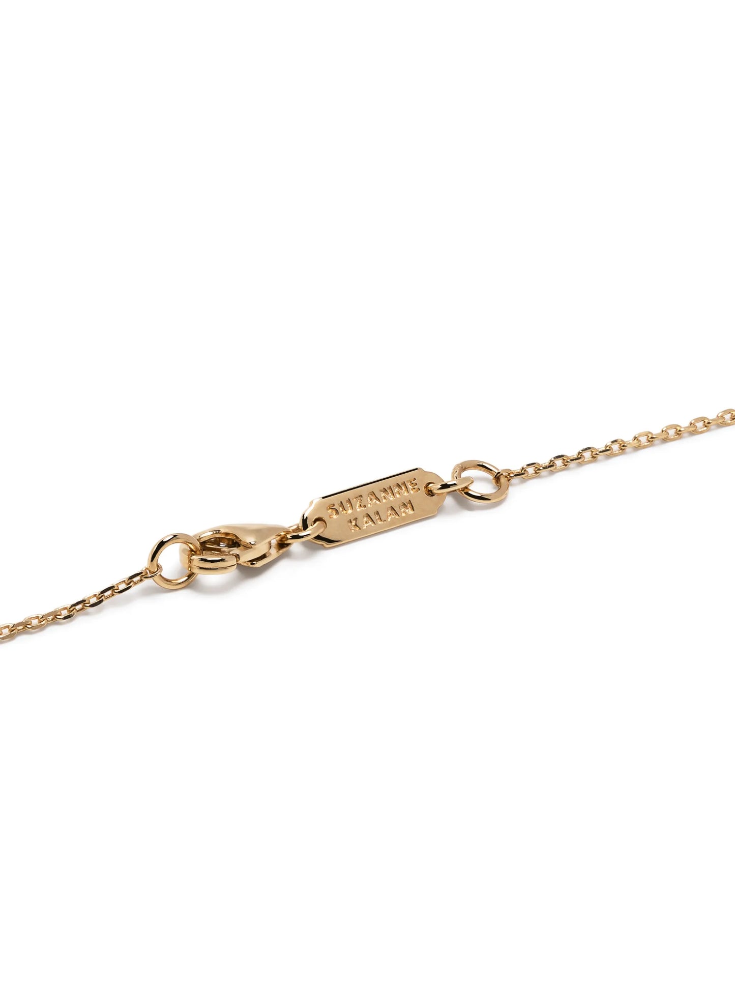 18kt yellow gold diamond necklace