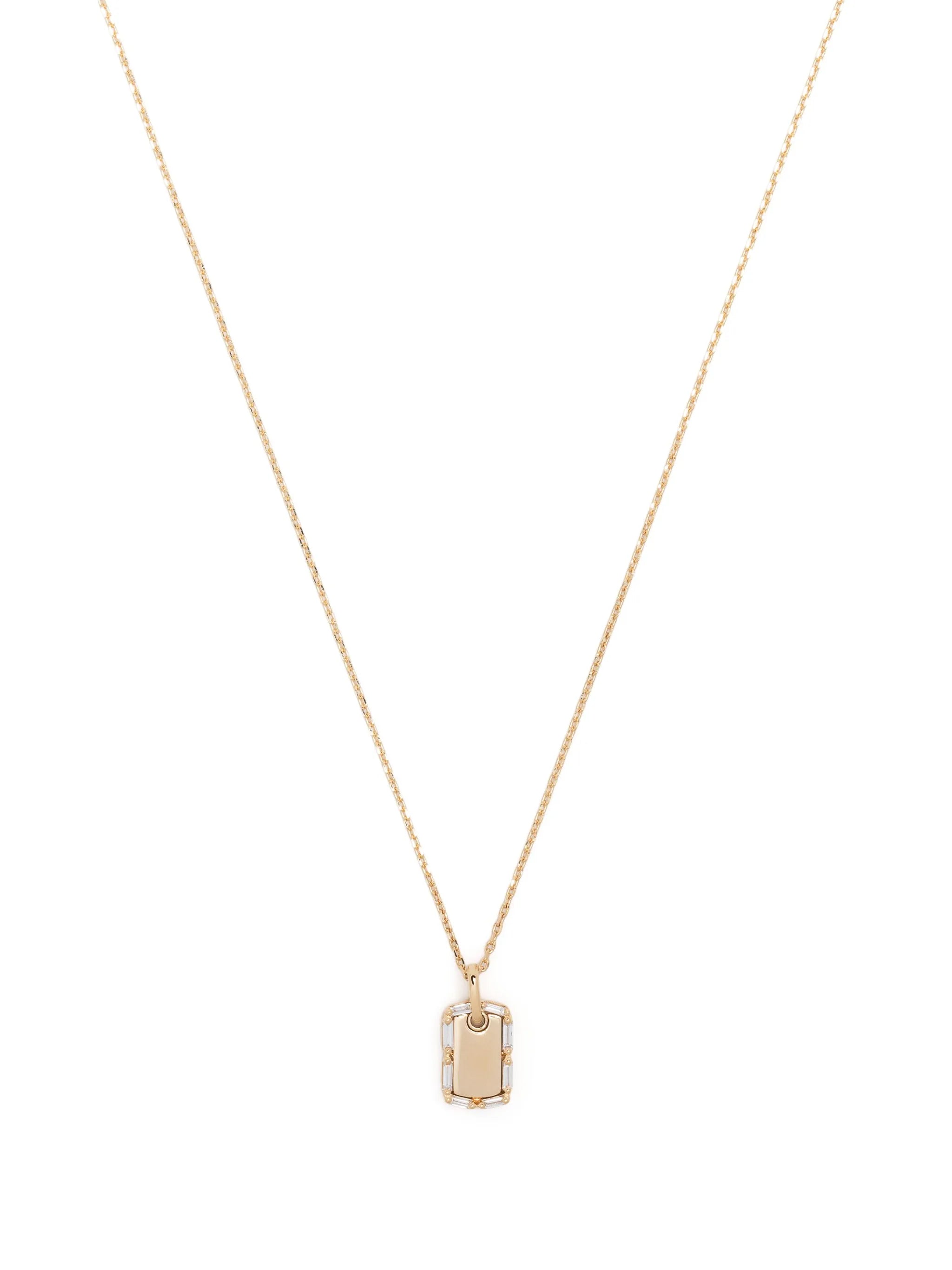 18kt yellow gold diamond necklace