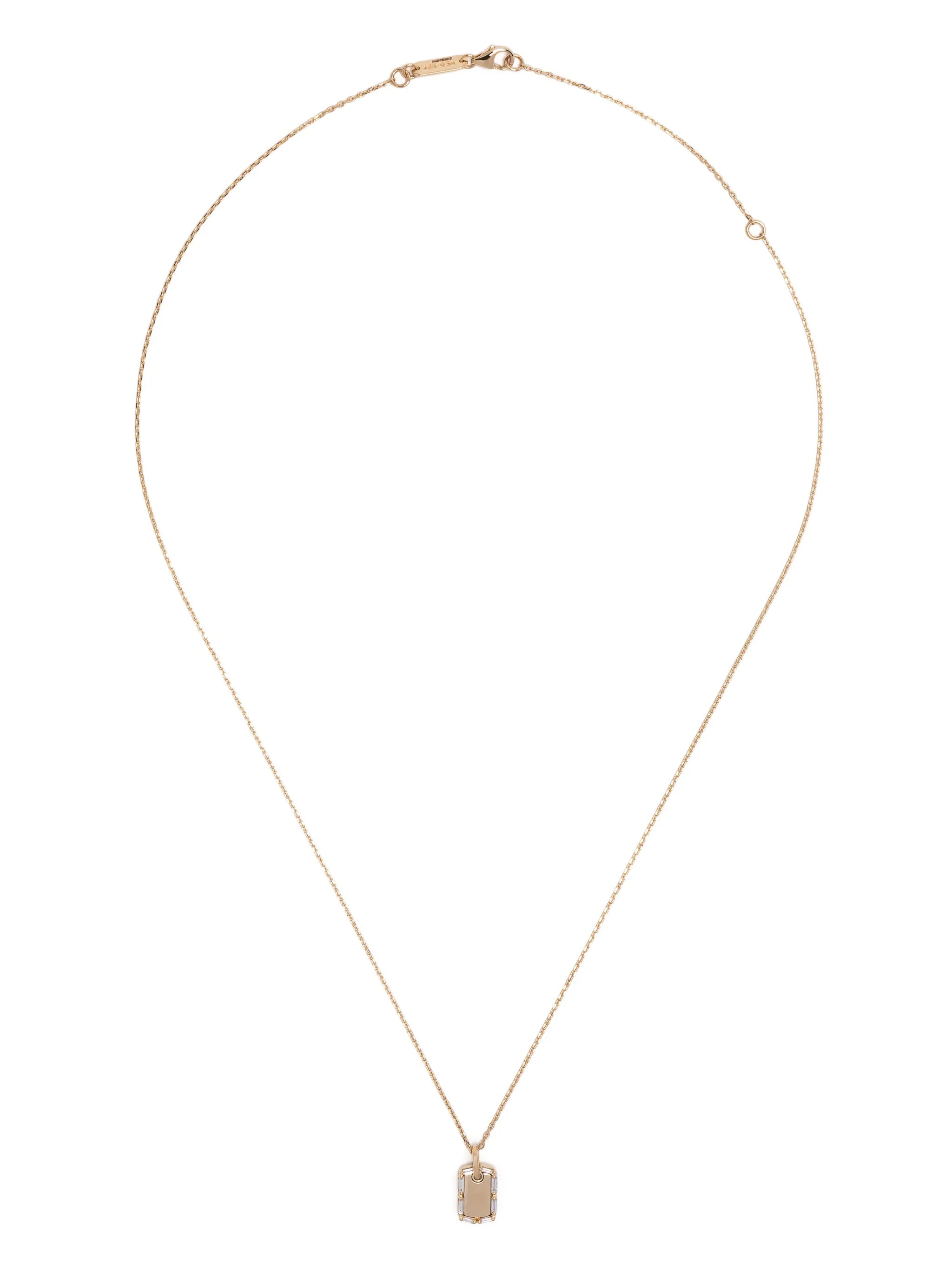 18kt yellow gold diamond necklace