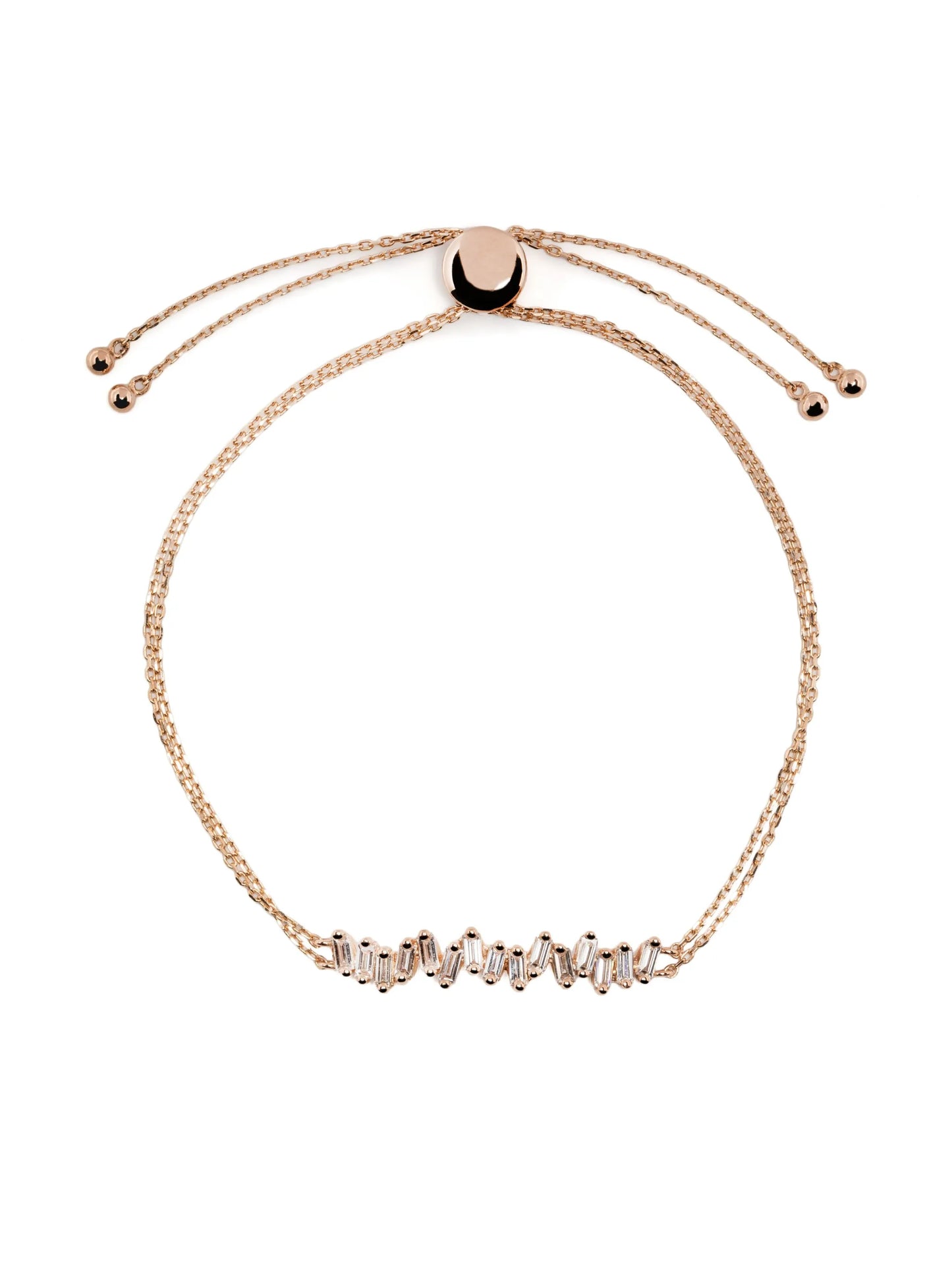 18kt rose gold Willow diamond bracelet