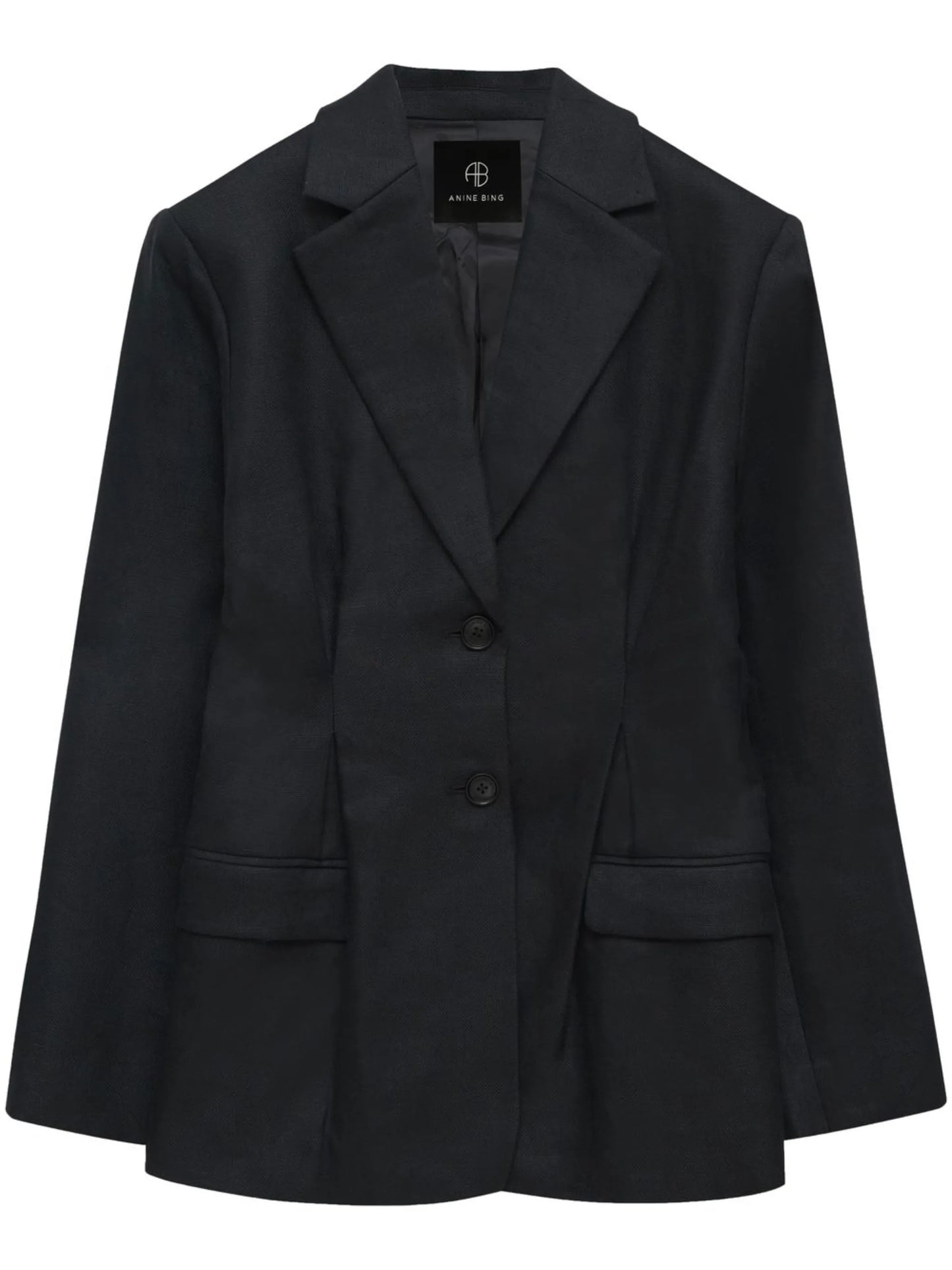 fitted-waist blazer