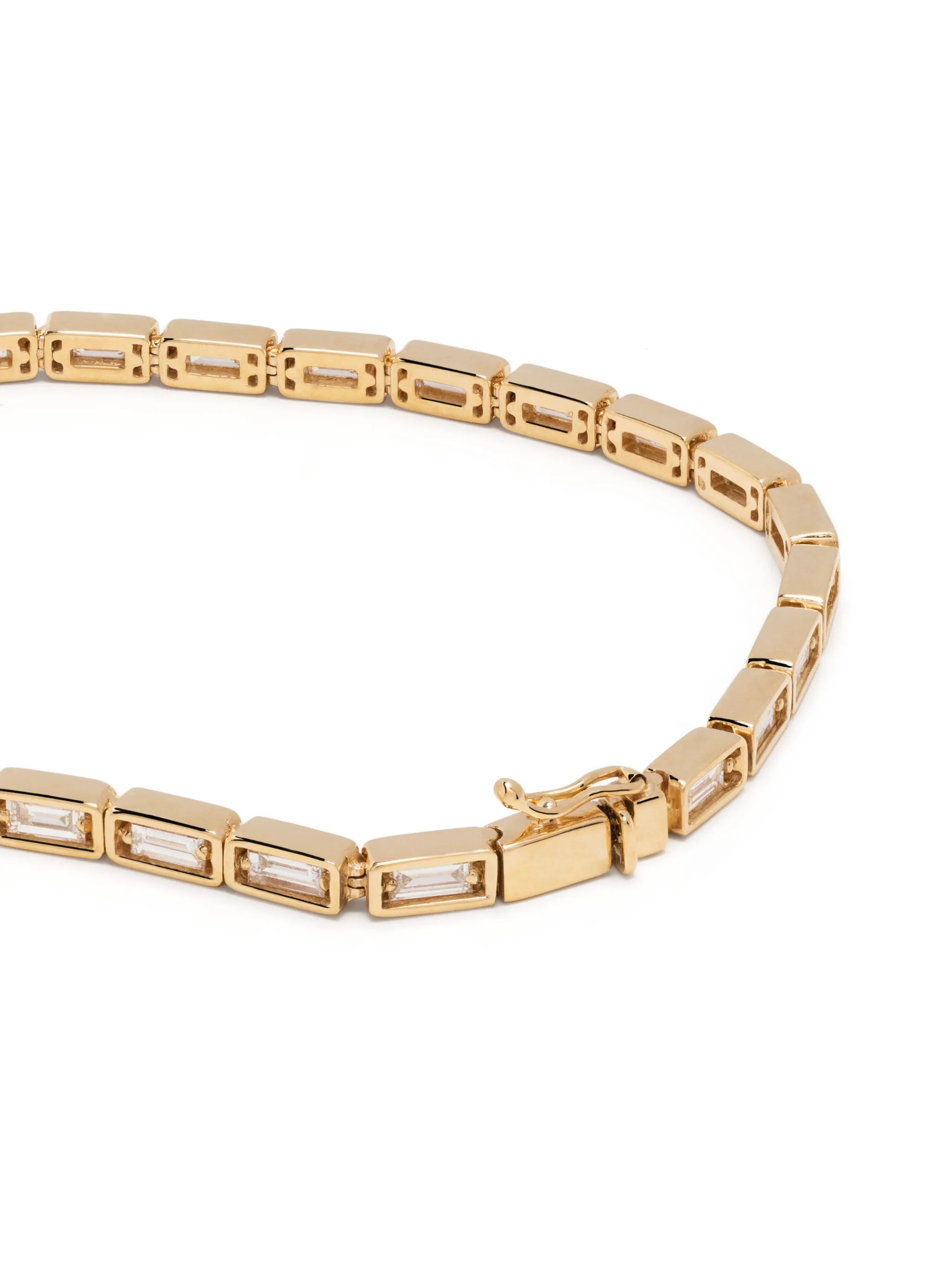 18kt yellow gold diamond tennis bracelet