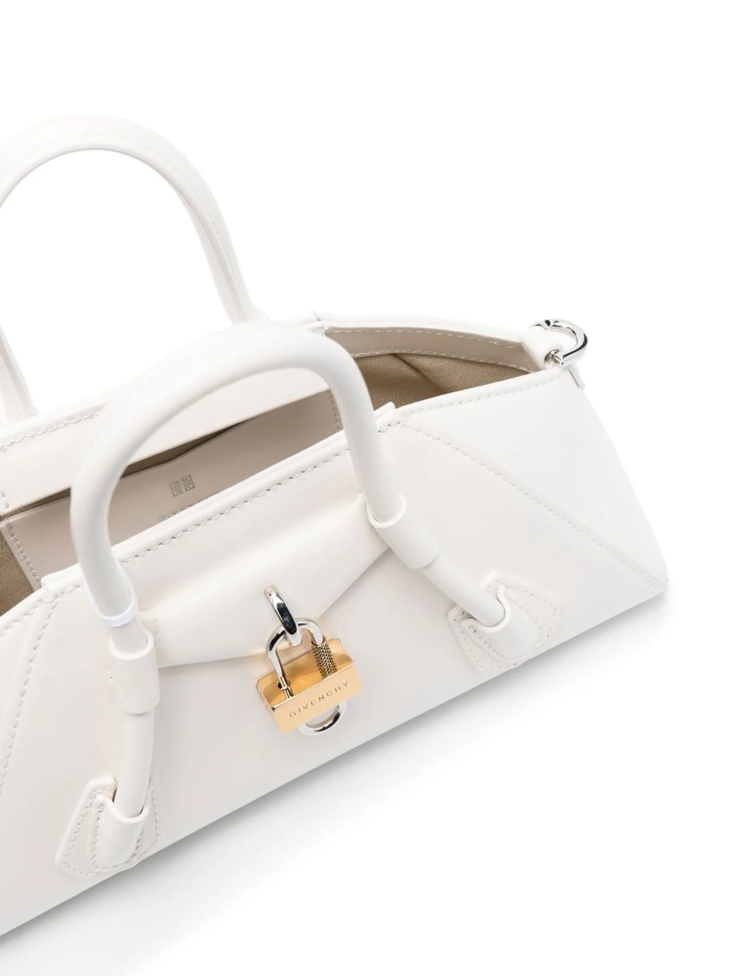 White Antigona Stretch Mini Tote Bag