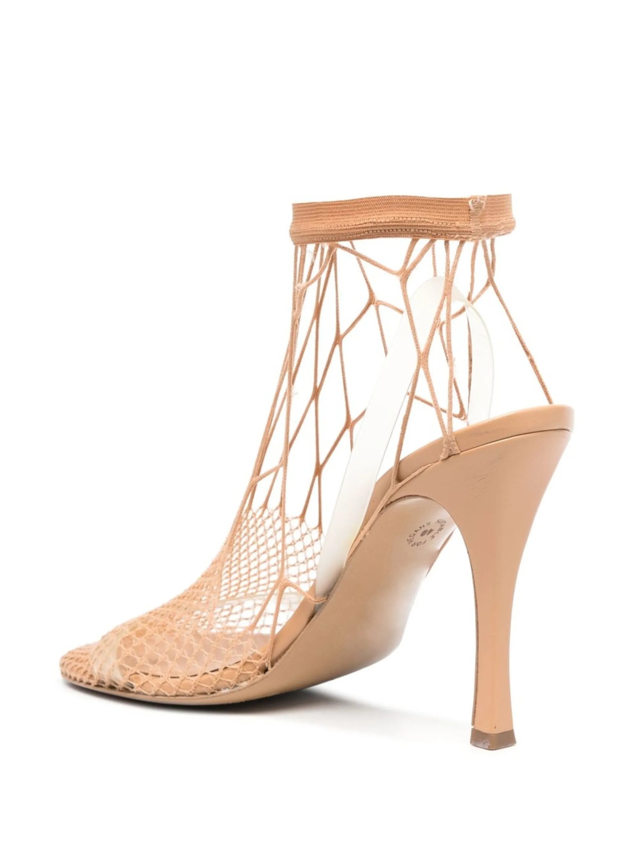 100mm fishnet sandals