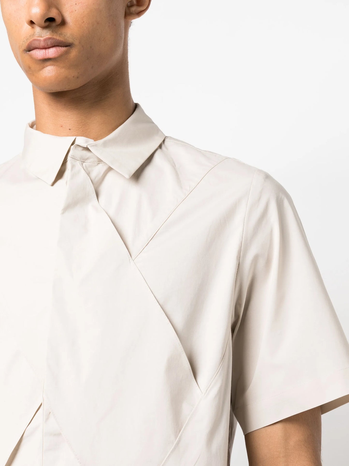 Bone Pastry panelled shirt