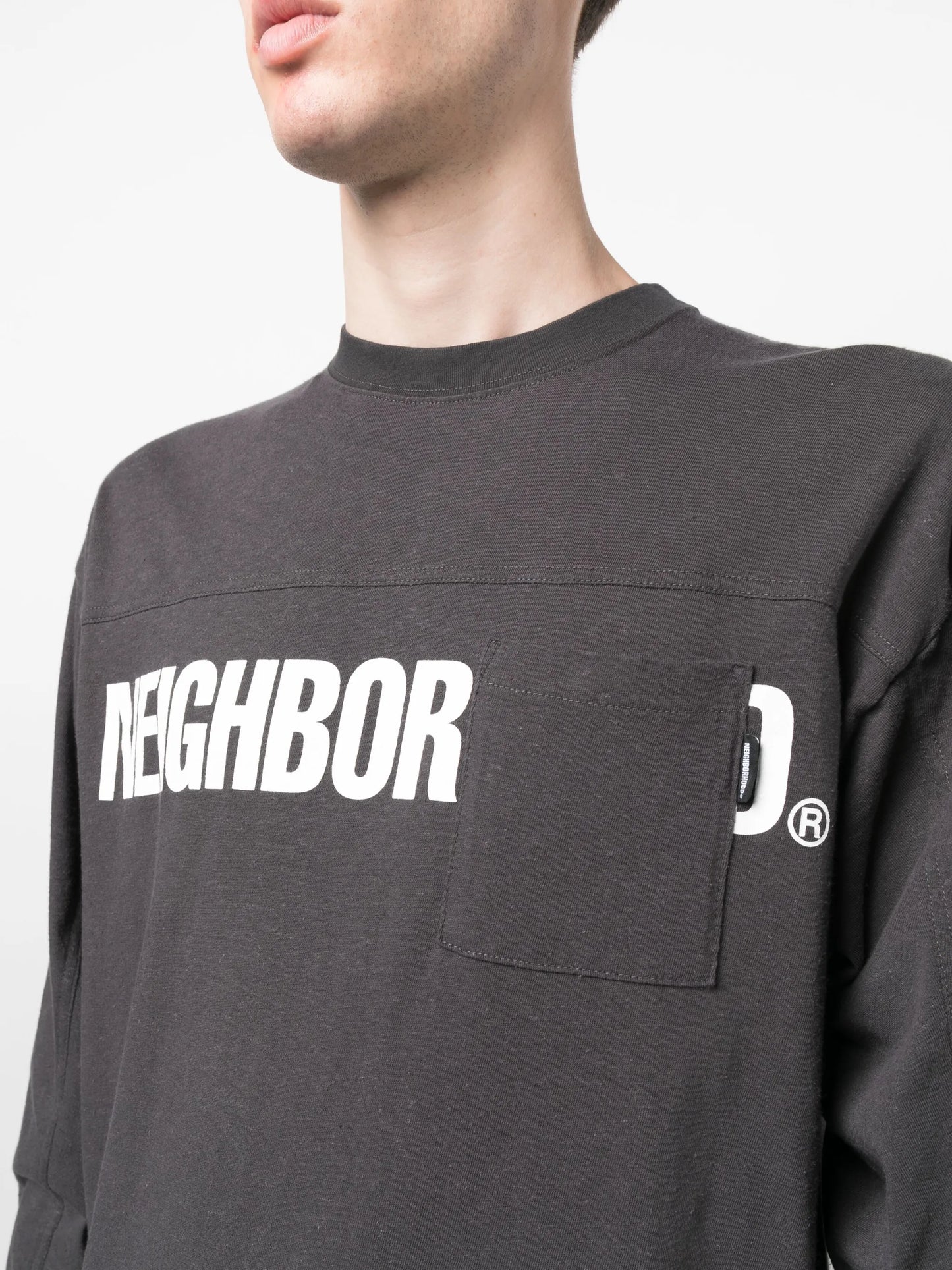 logo-print crew neck sweatshirt
