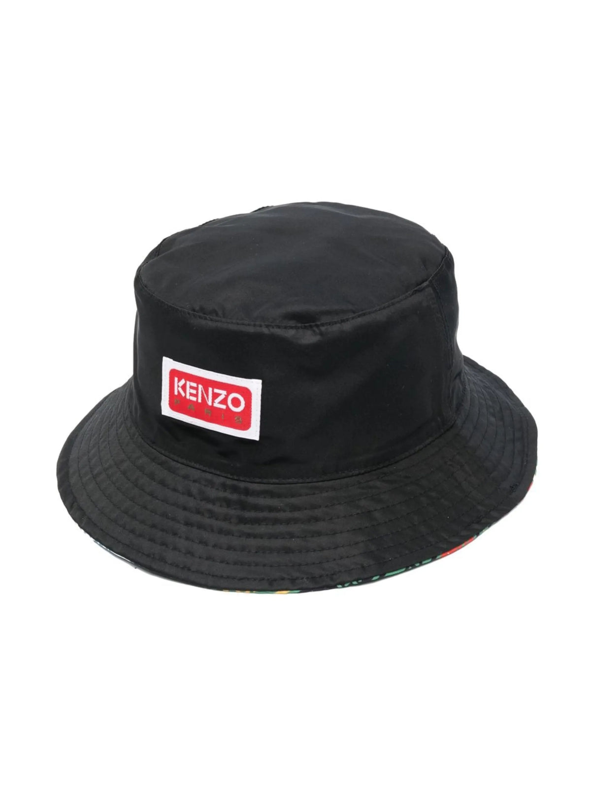 logo-print reversible bucket hat