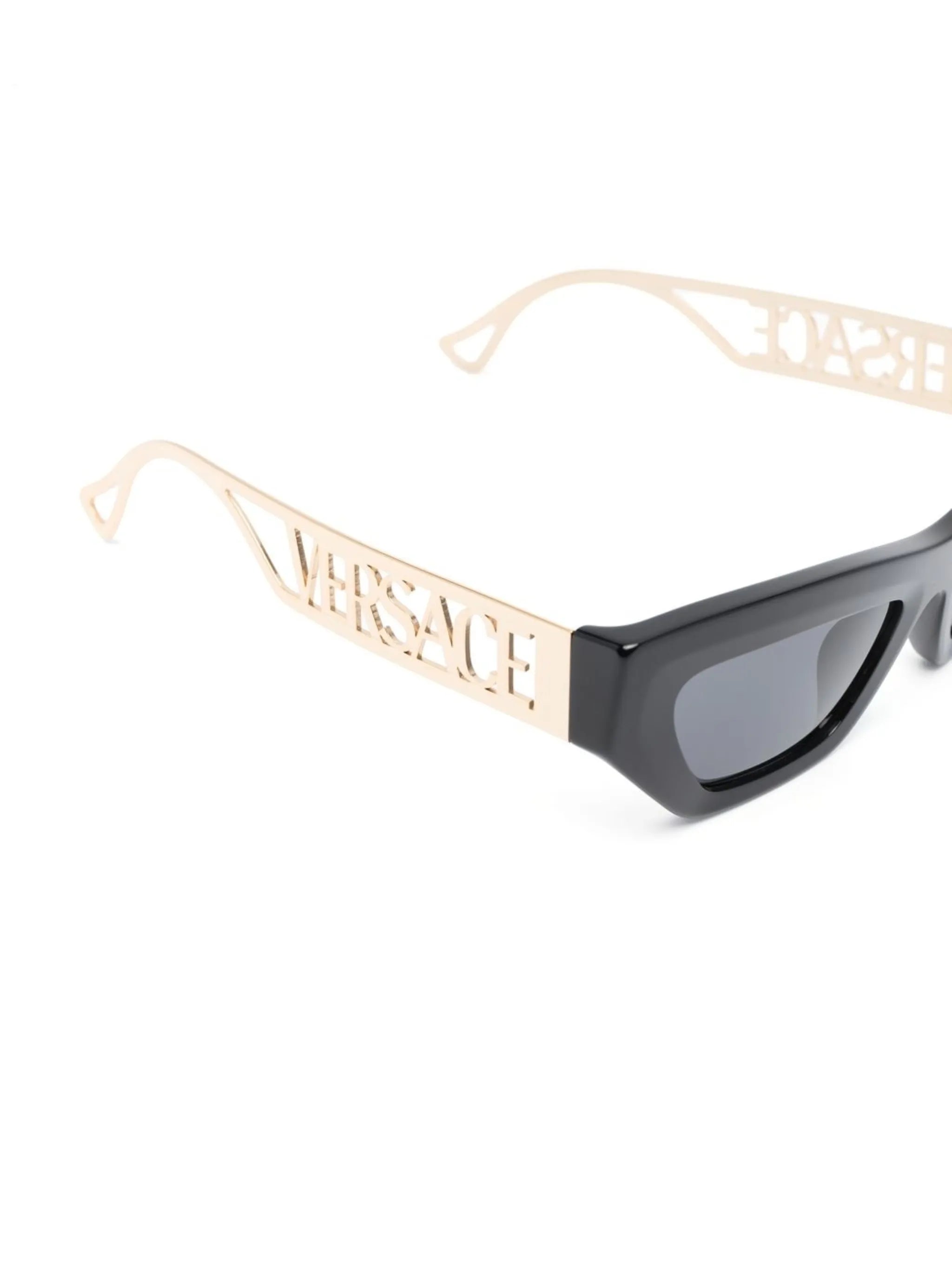 logo-plaque cat-eye sunglasses