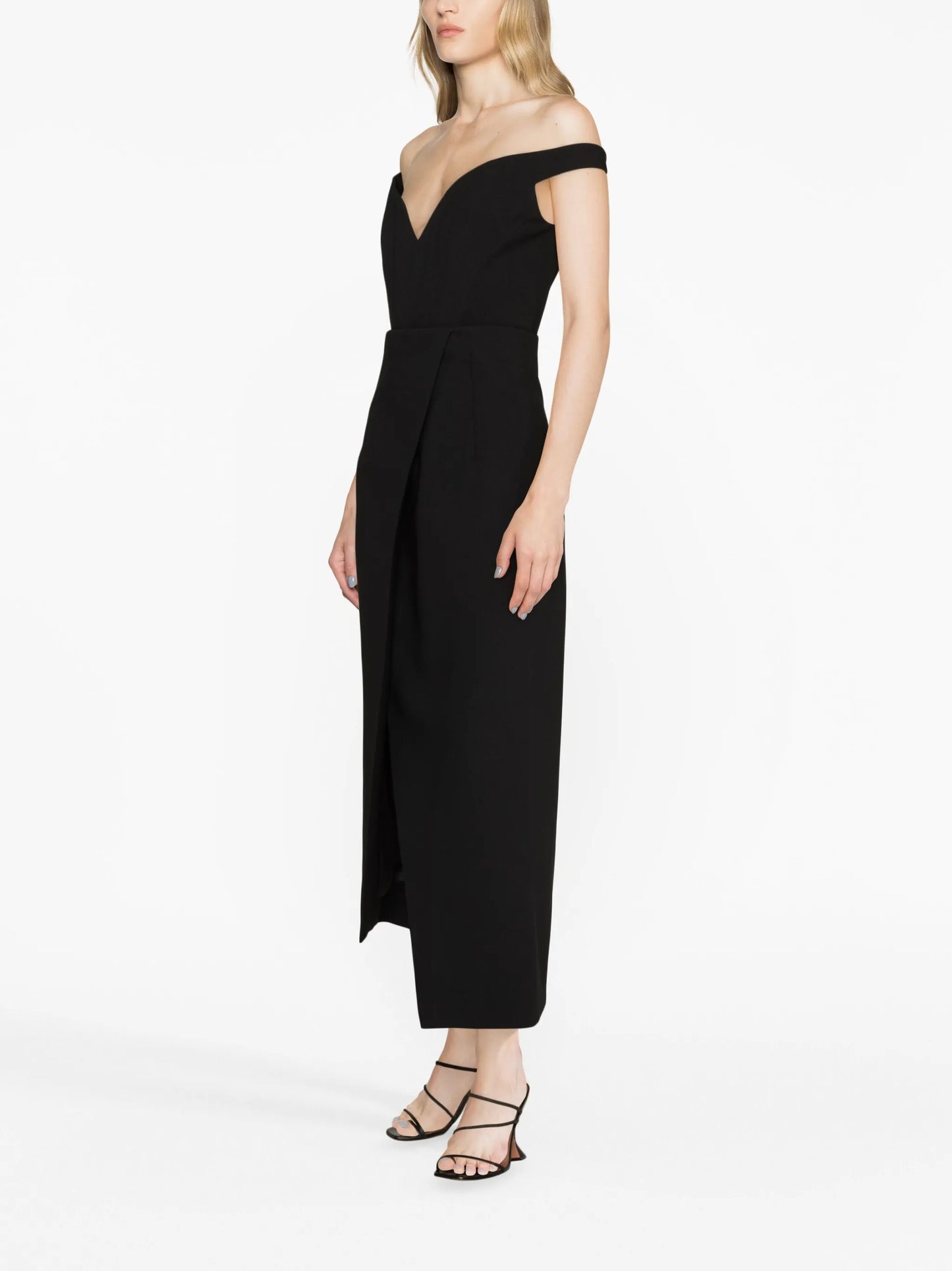 Karter crepe midi dress