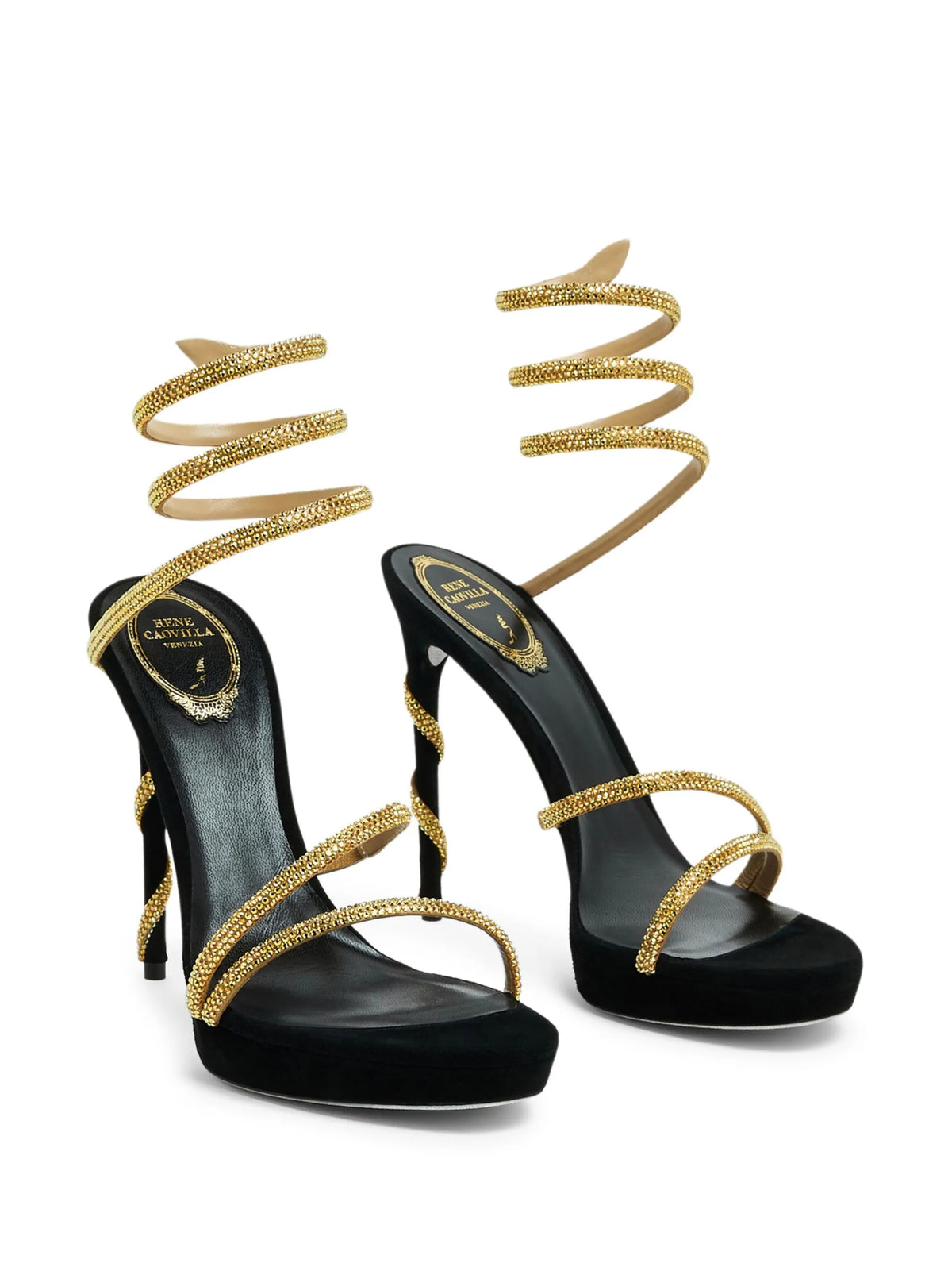 Cleo crystal-embellished sandals