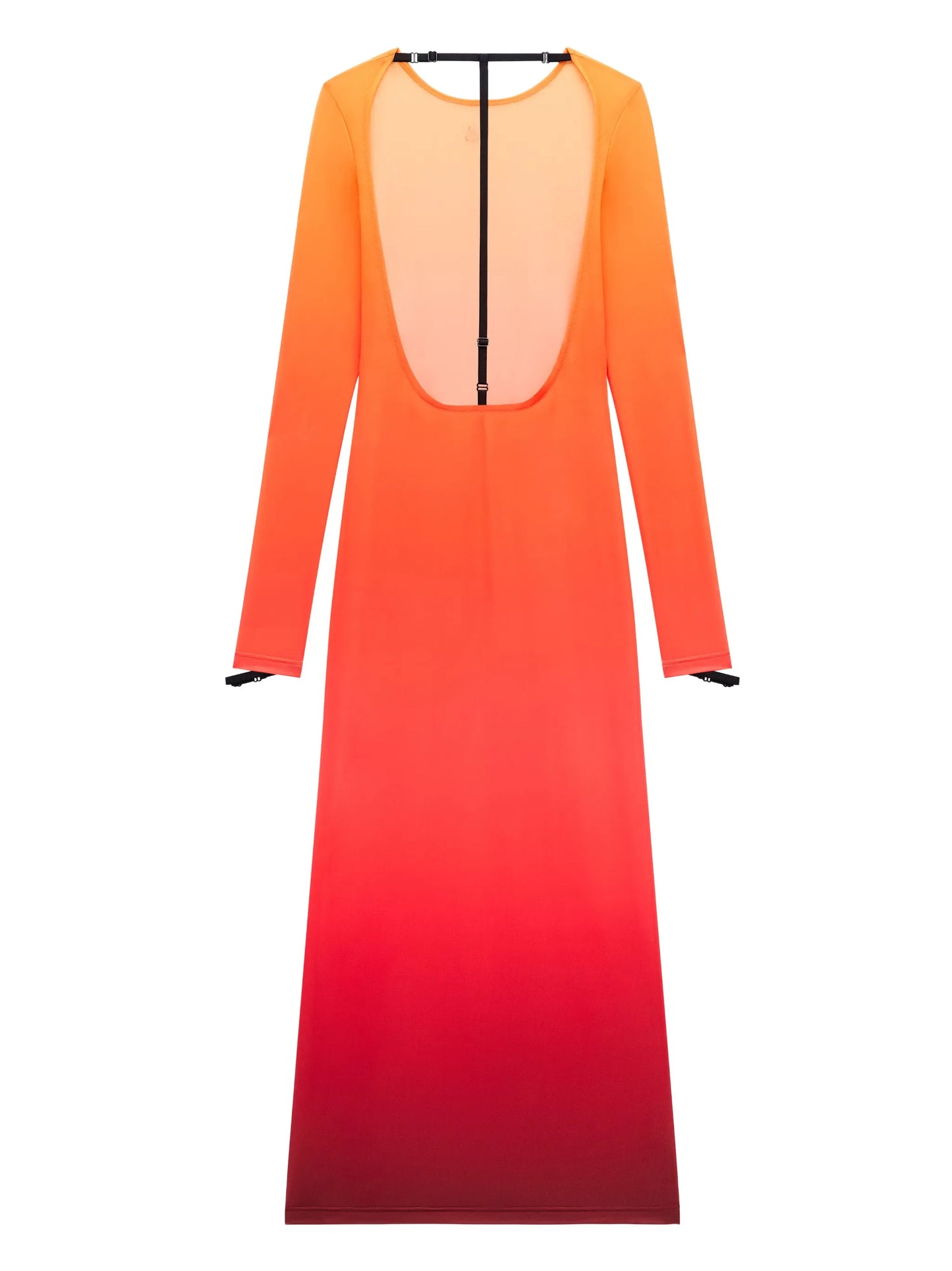Sunset gradient-effect dress
