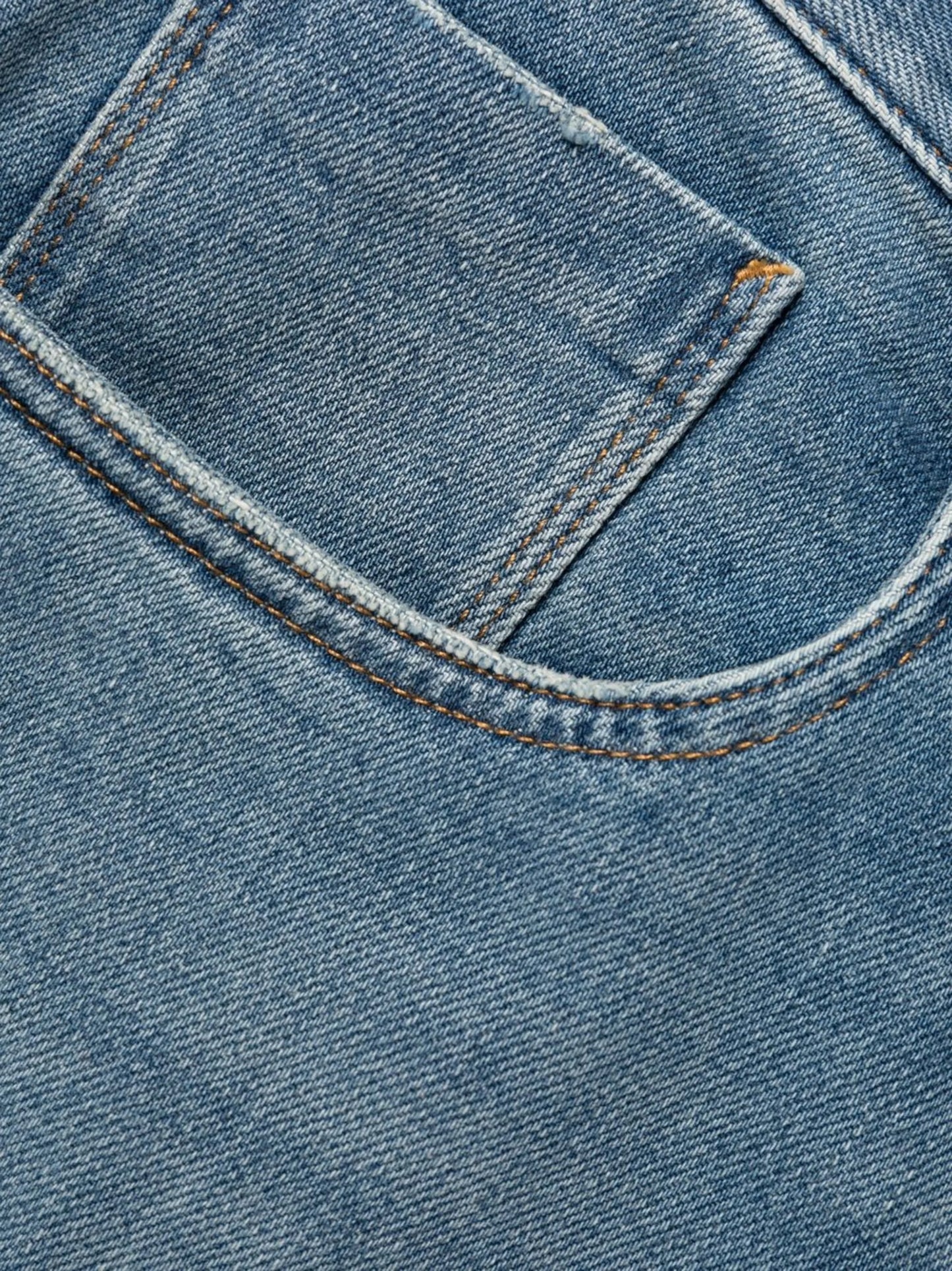 logo-patch straight-leg jeans