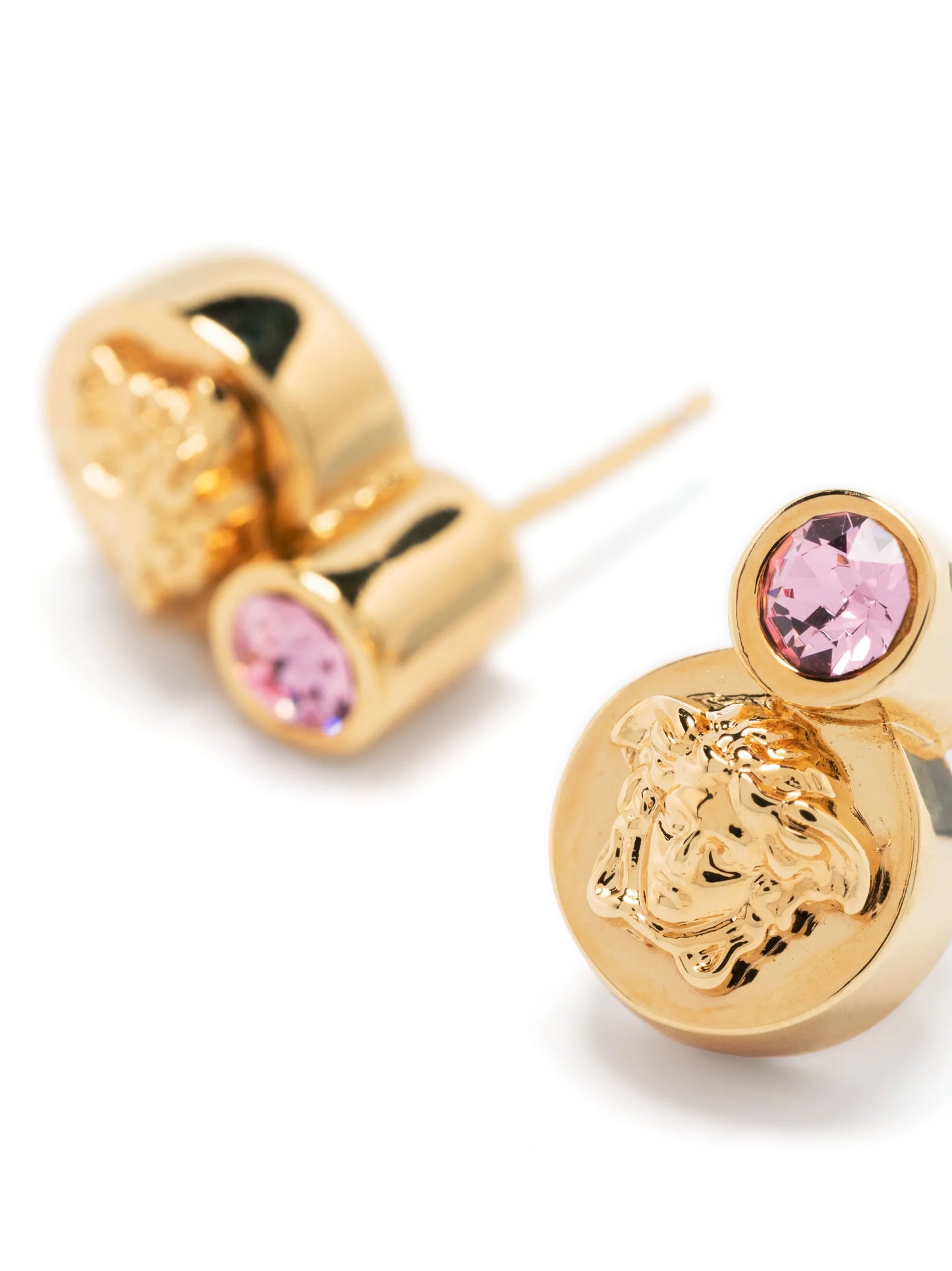 Medusa-plaque stud earrings