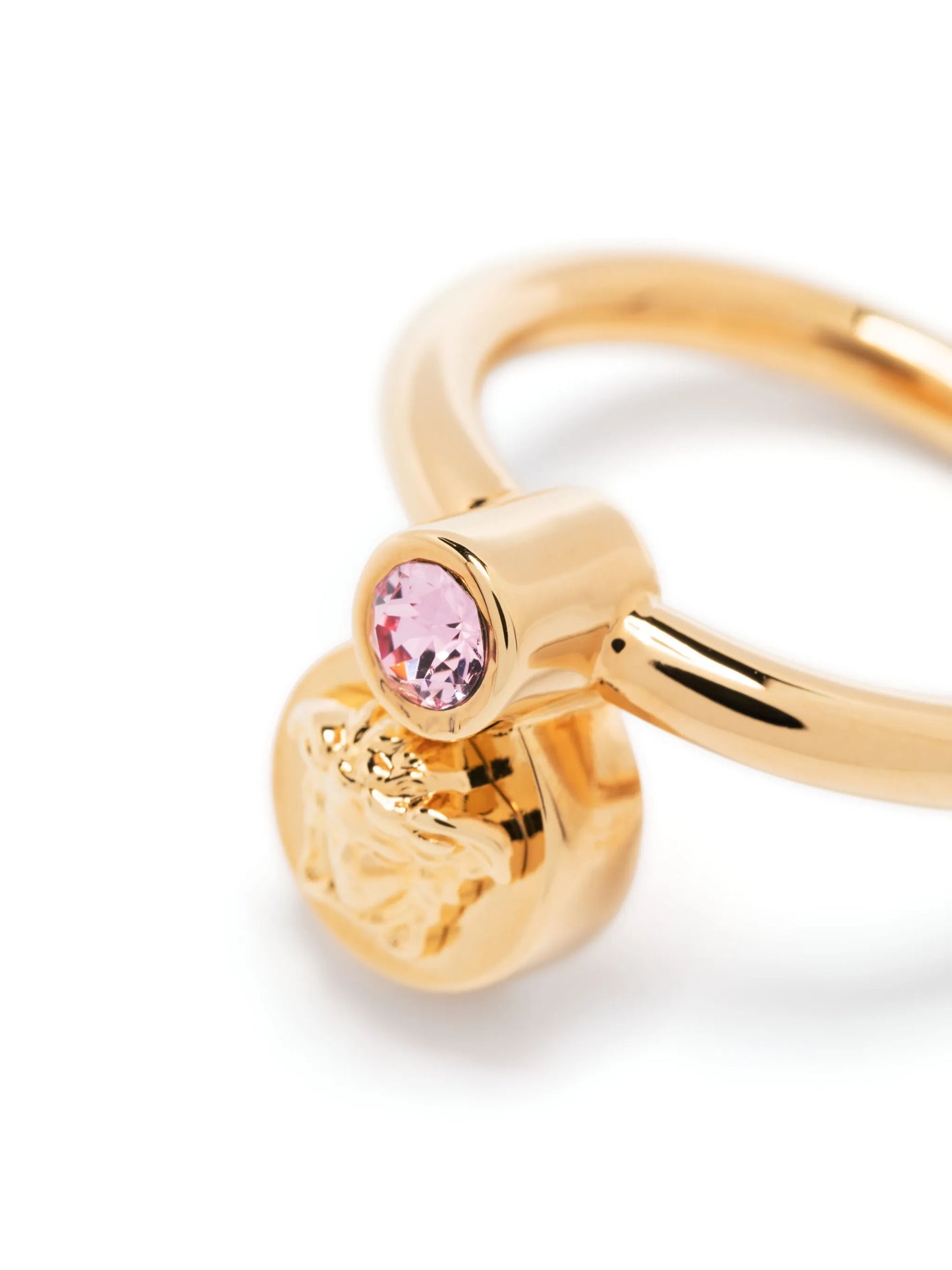Medusa rhinestone-embellished ring