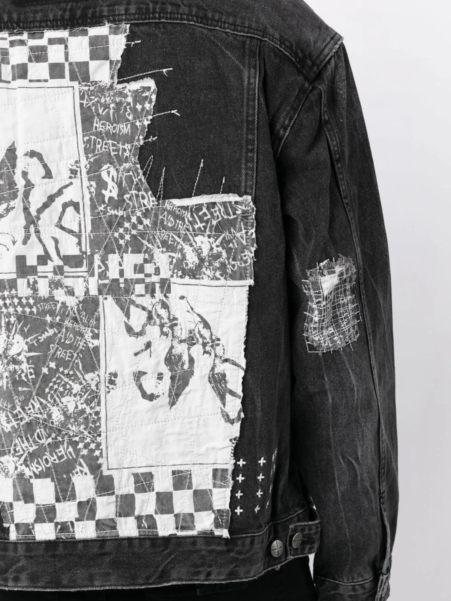 cotton distressed denim jacket
