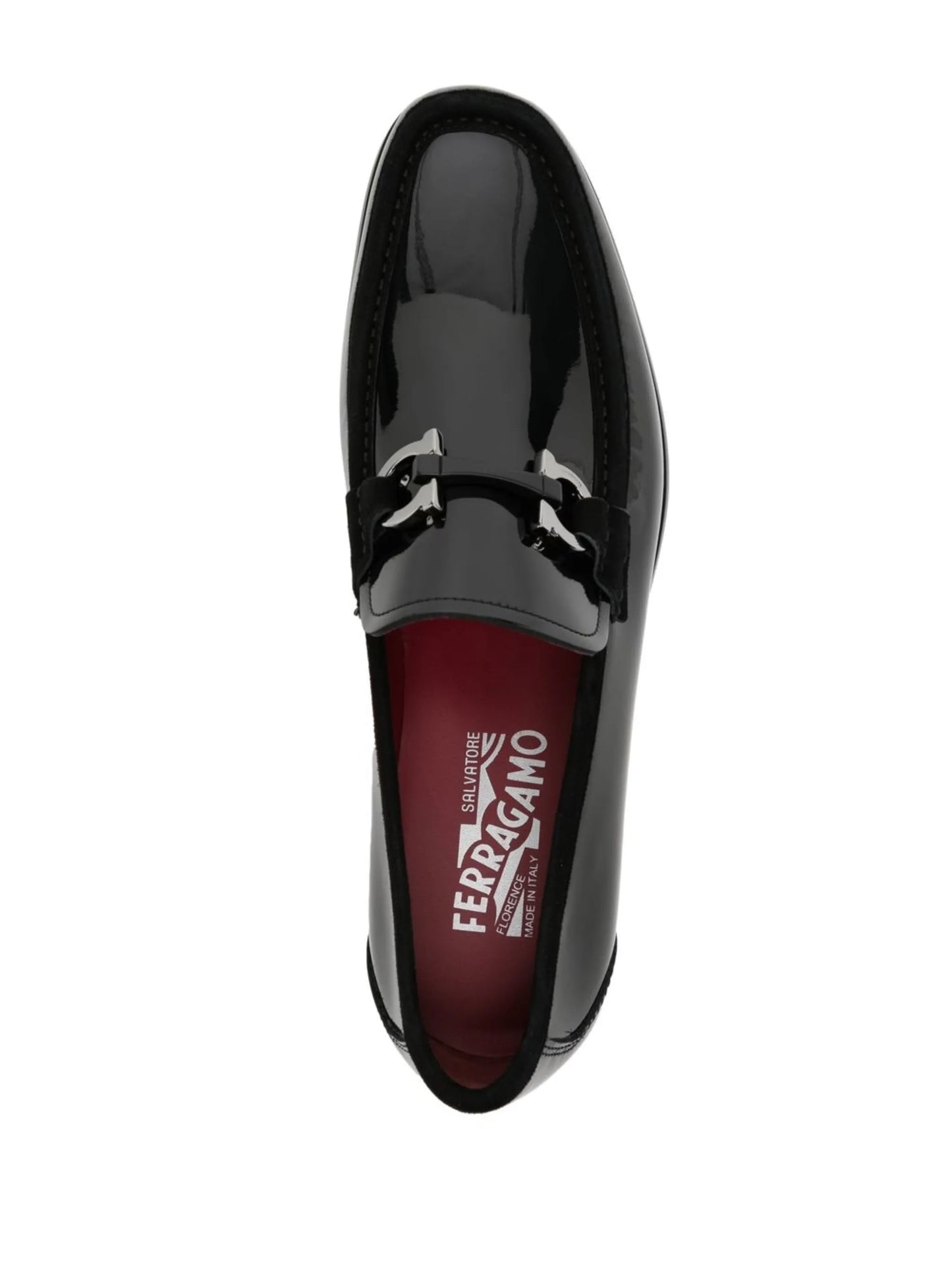 Gancini-Ornament leather loafers