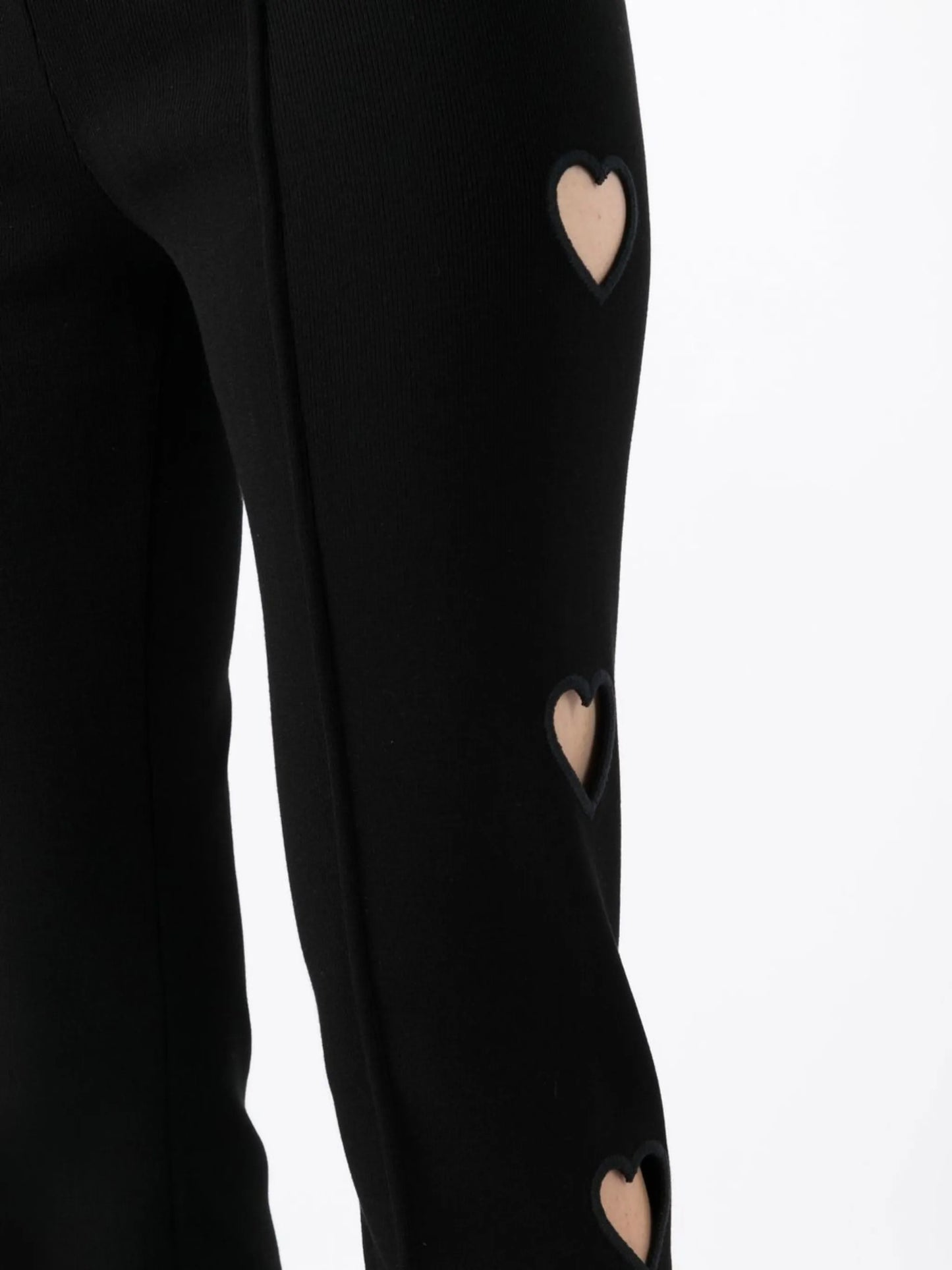 cut-out detail flared trousers