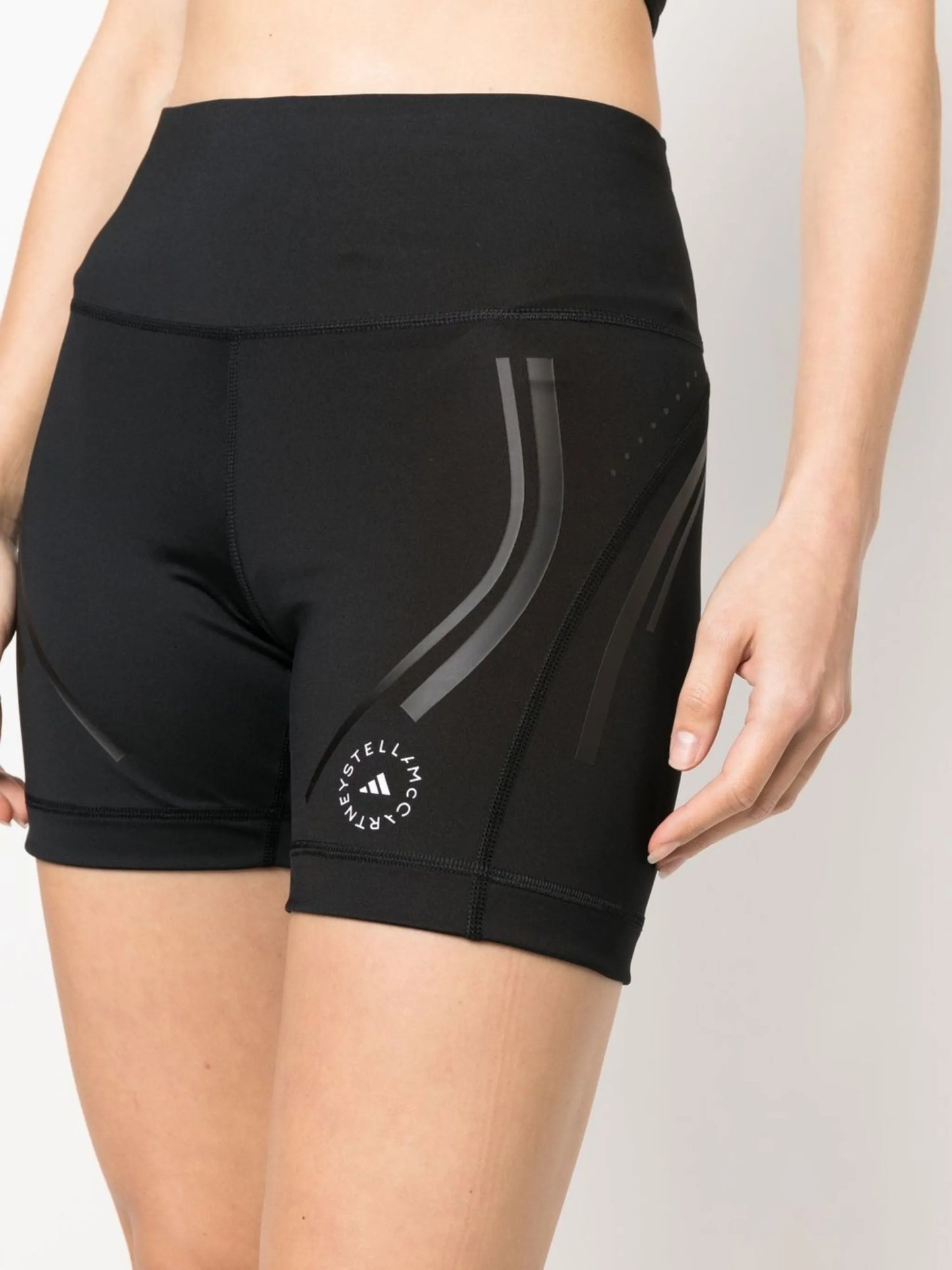 panelled logo-print performance shorts
