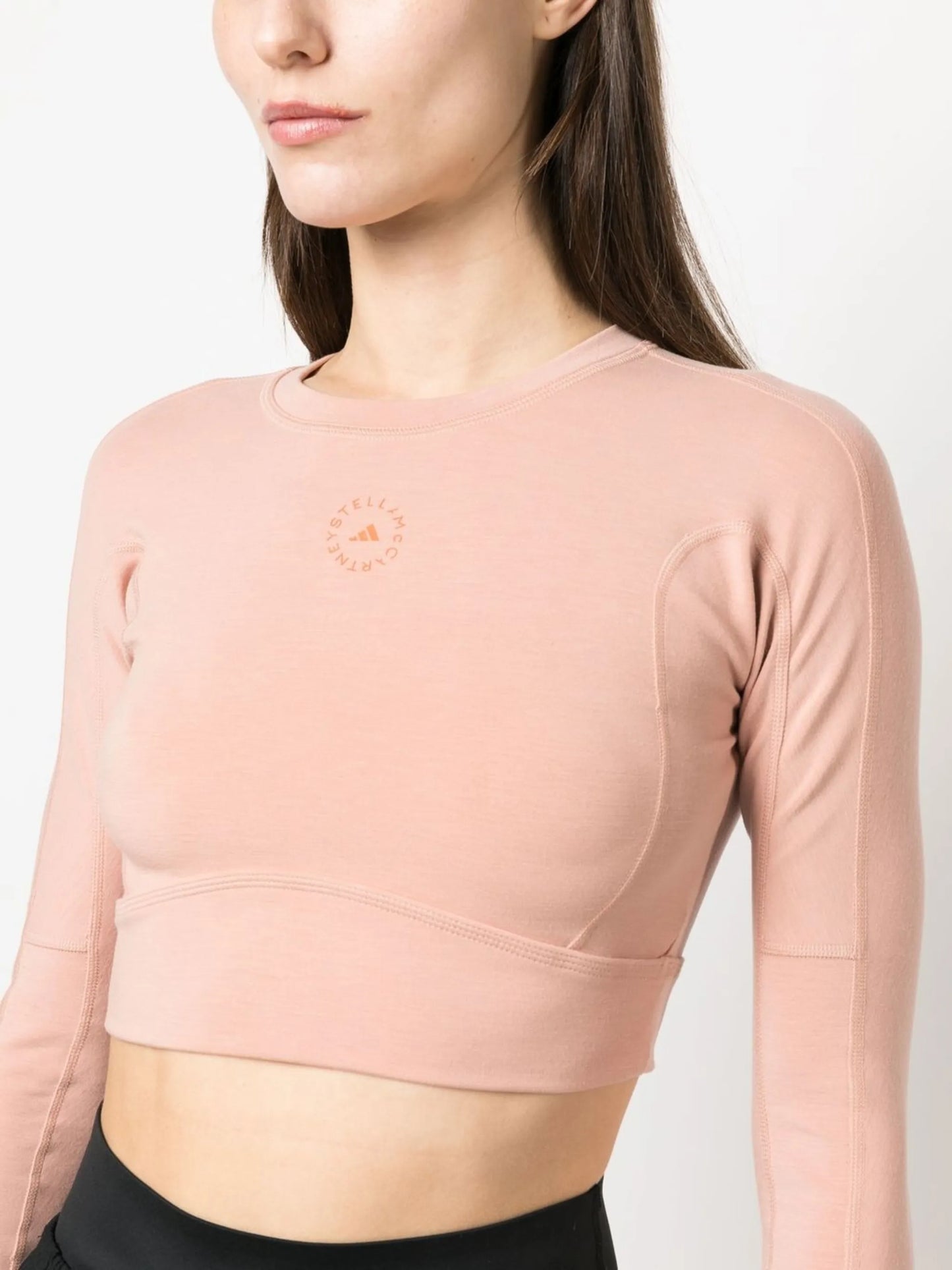 logo-print cropped performance top
