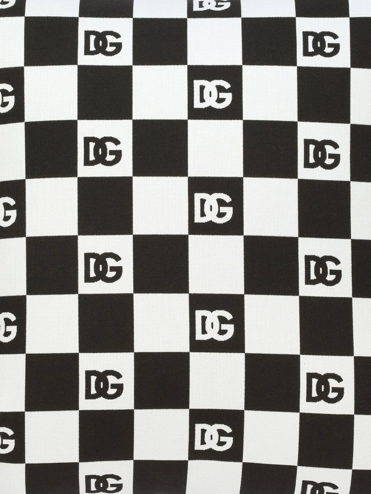 logo-print square cushion