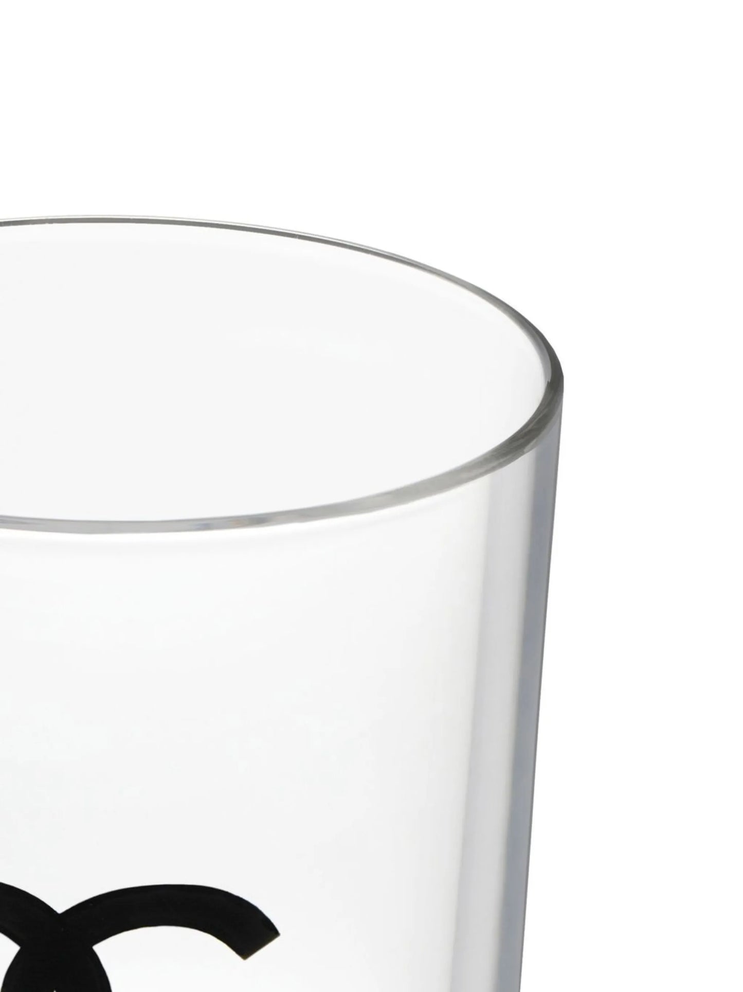 logo-print set of two drinking glasses